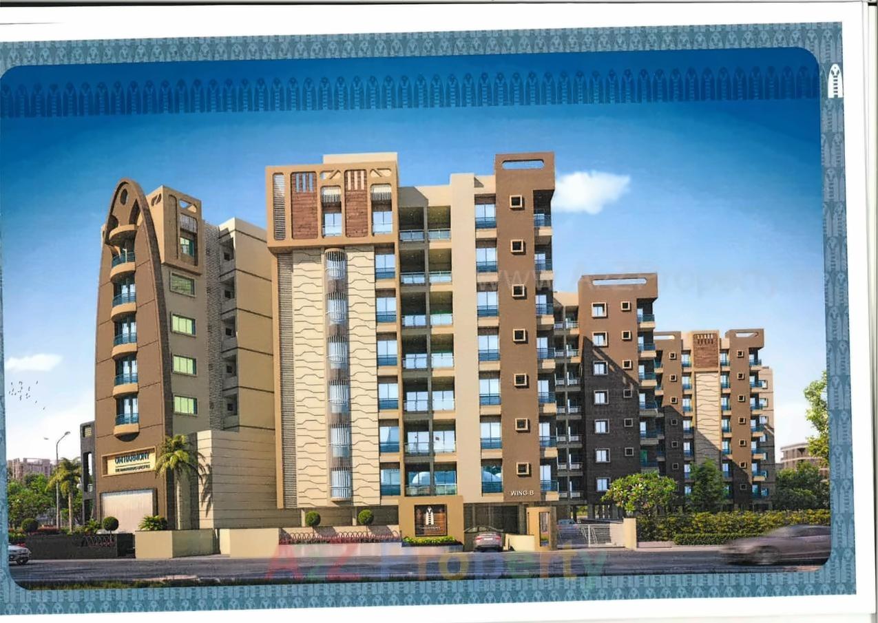3D Elevation of real estate project Om Harmony located at Nadiad, Kheda, Gujarat
