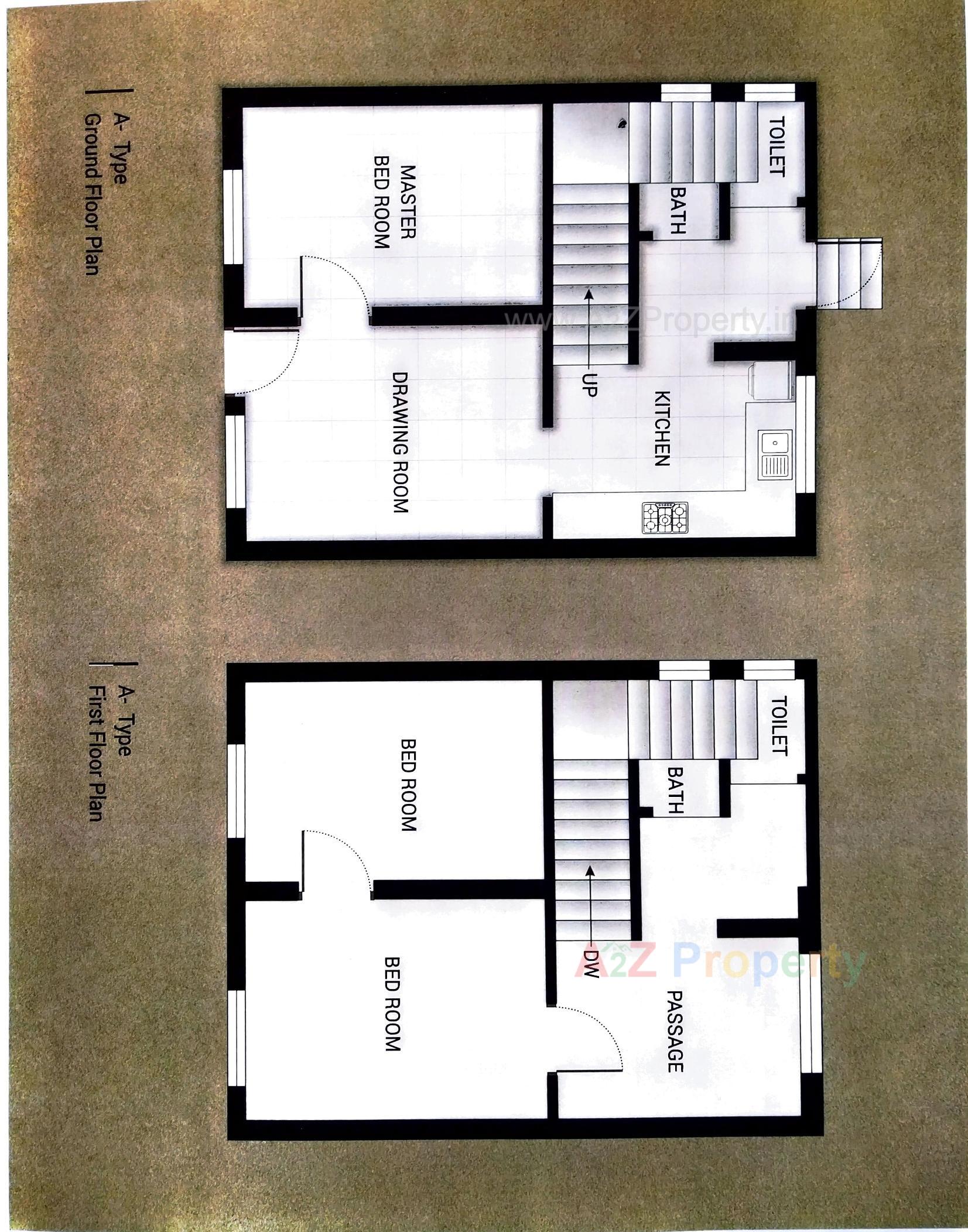 Layout of real estate project Om Residency located at Dakor, Kheda, Gujarat