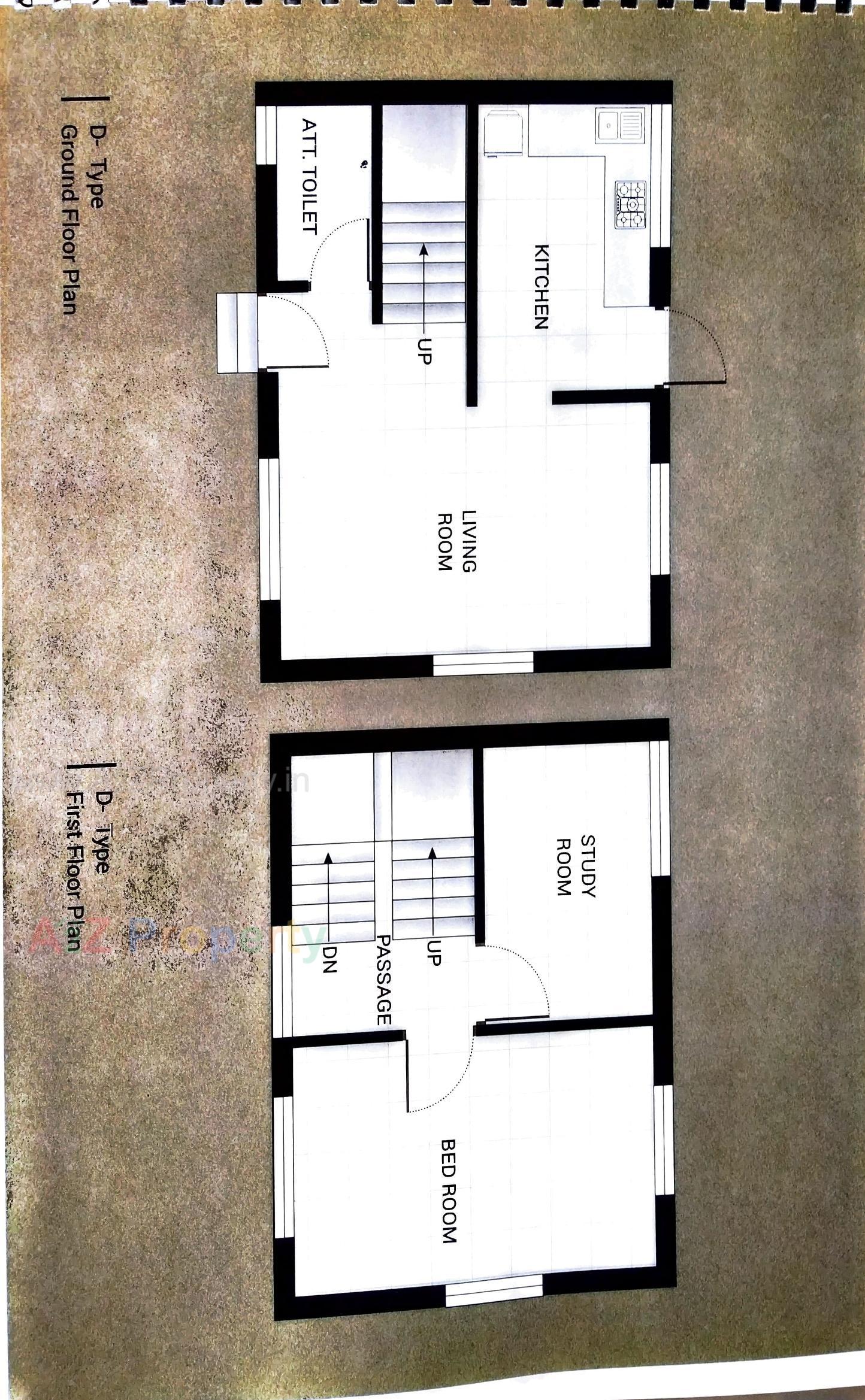 Layout of real estate project Om Residency located at Dakor, Kheda, Gujarat