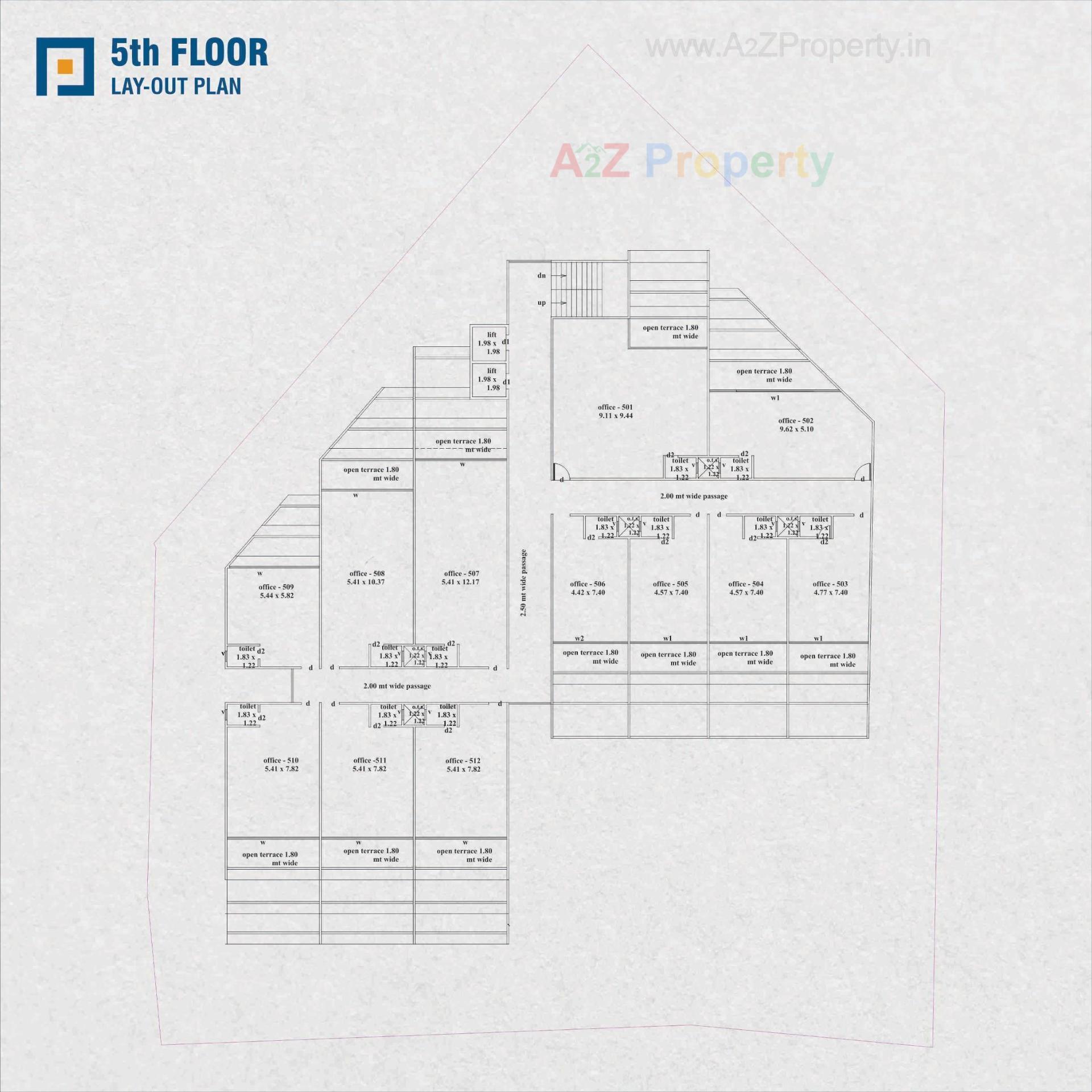 Layout of real estate project Palladium Plaza located at Ta, Kheda, Gujarat