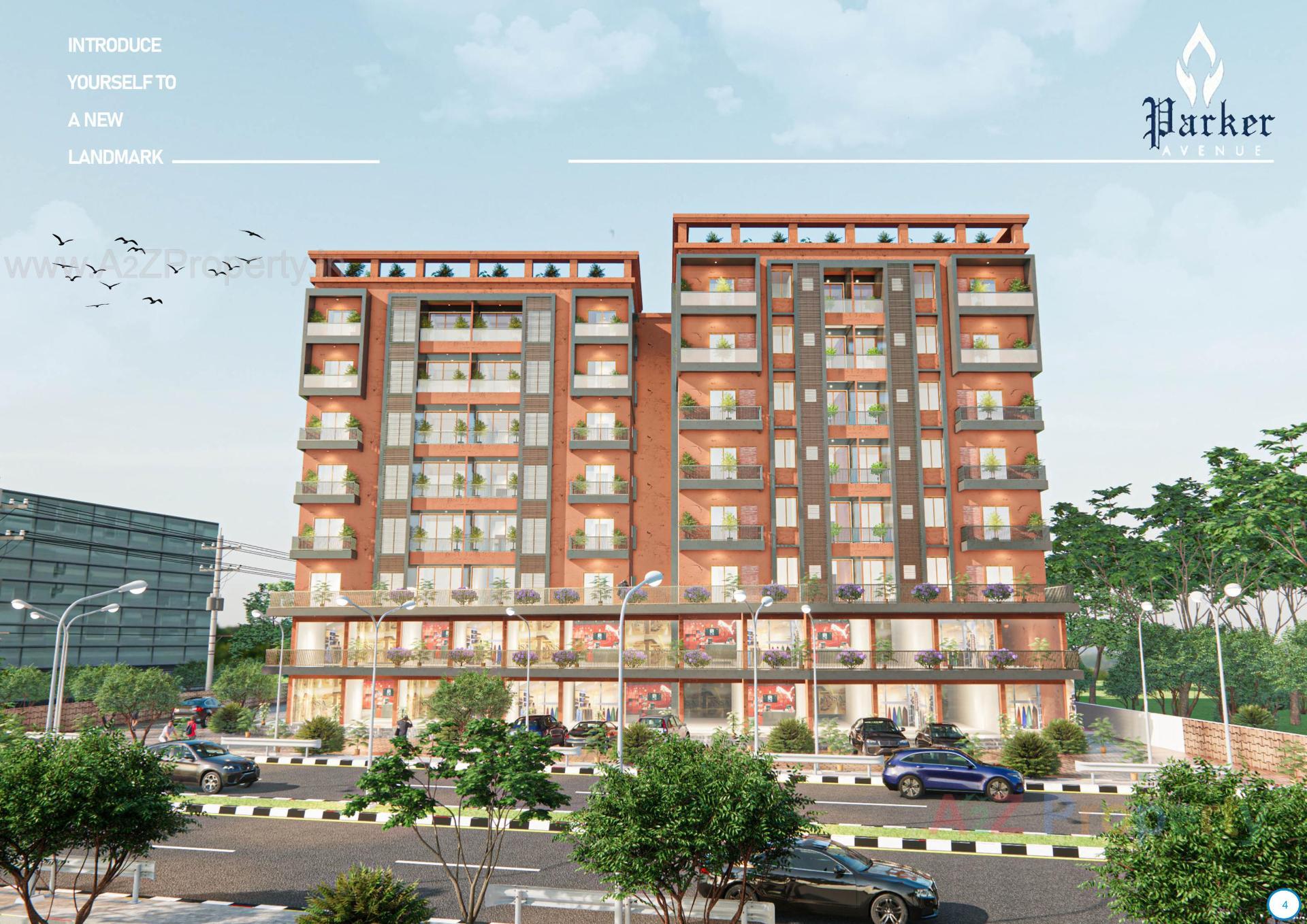 3D Elevation of real estate project Parker Avenue located at Nadiad, Kheda, Gujarat