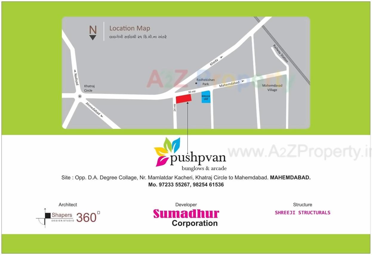  of real estate project Pushpvan Bunglows   Arcade located at Mahemdavad, Kheda, Gujarat