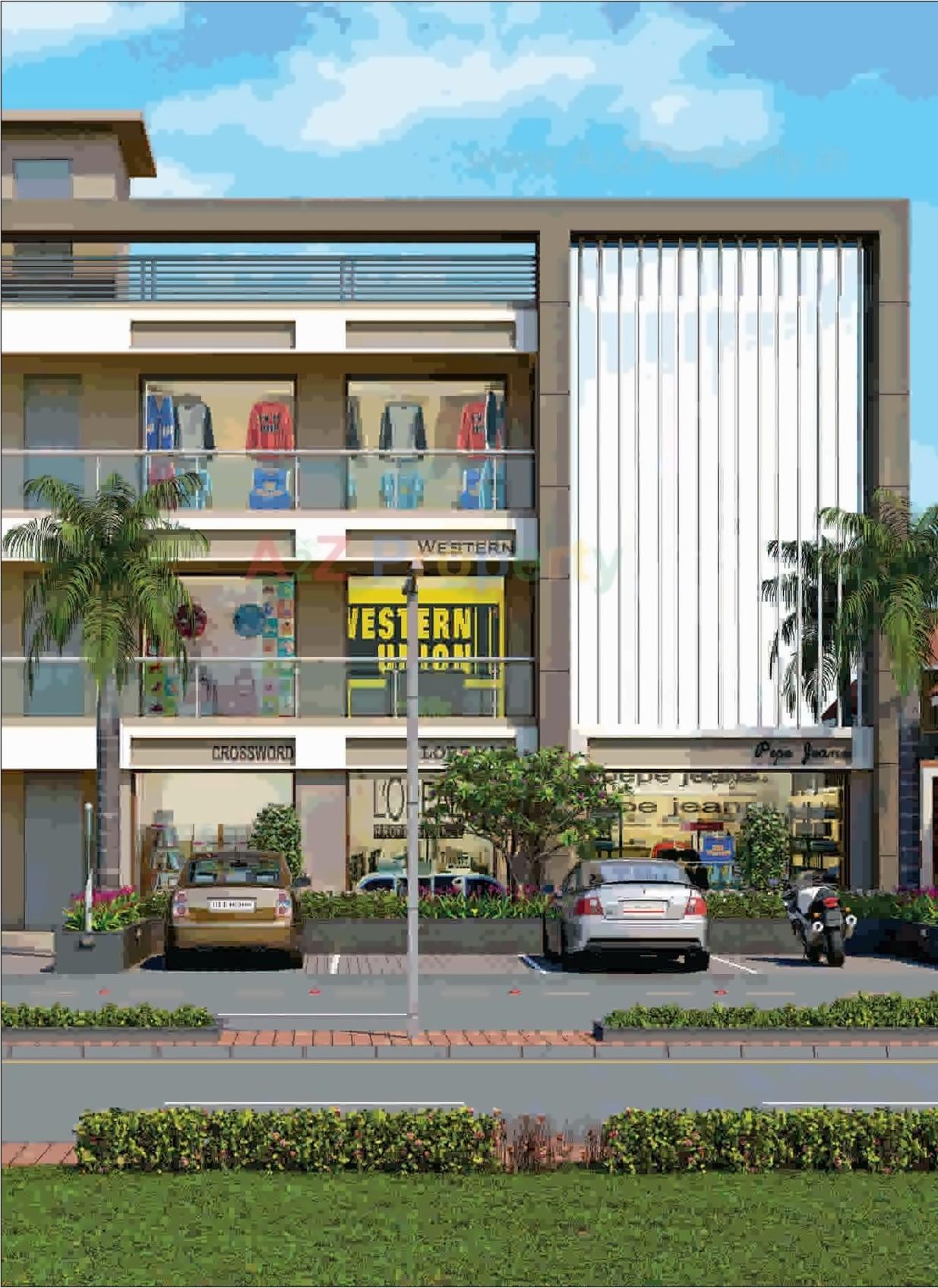 3D Elevation of real estate project Pushpvan Bunglows   Arcade located at Mahemdavad, Kheda, Gujarat