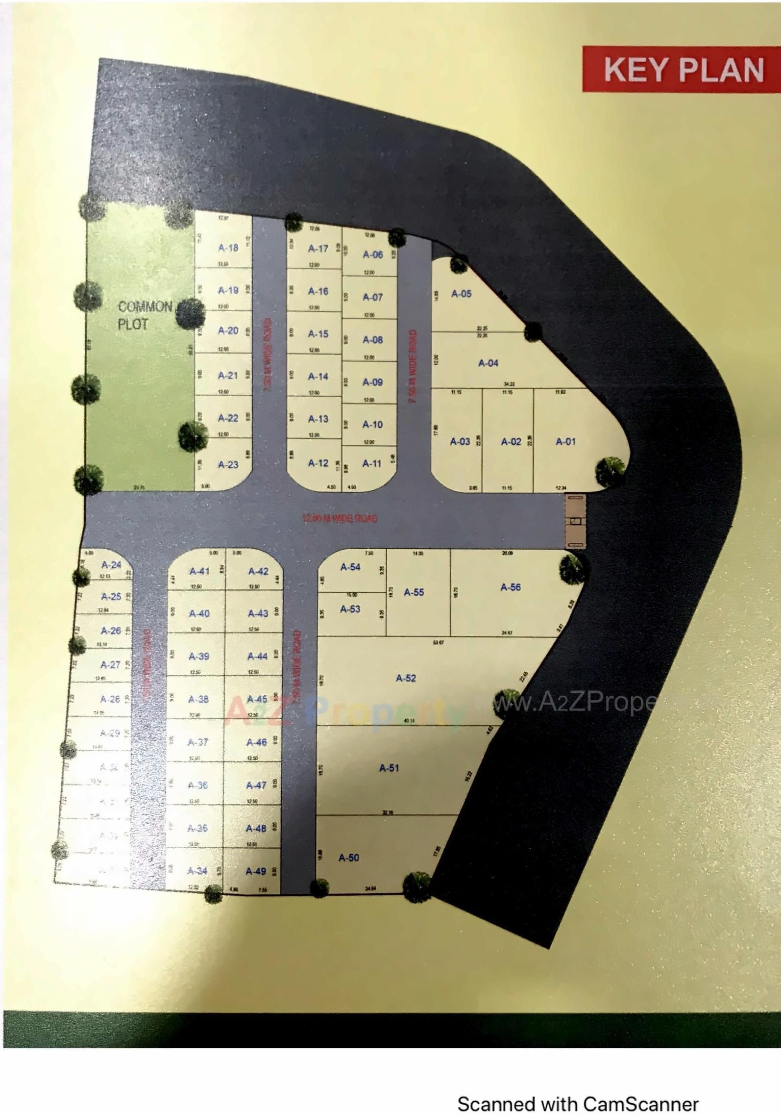 Layout of real estate project R K Township located at Kheda, Kheda, Gujarat