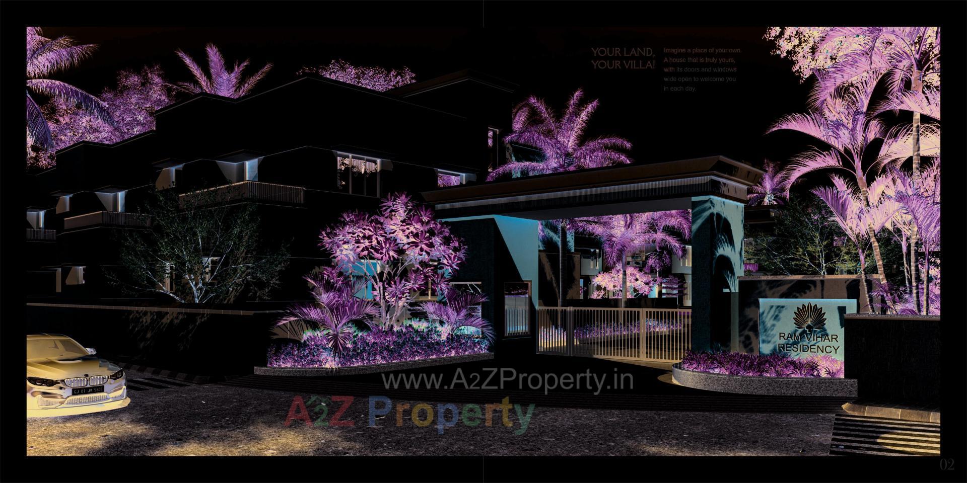 3D Elevation of real estate project Ram Vihar Residency located at Kakarkhad-party, Kheda, Gujarat