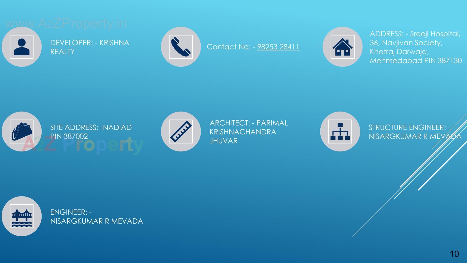  of real estate project Santram Sanidhya located at Nadiad, Kheda, Gujarat