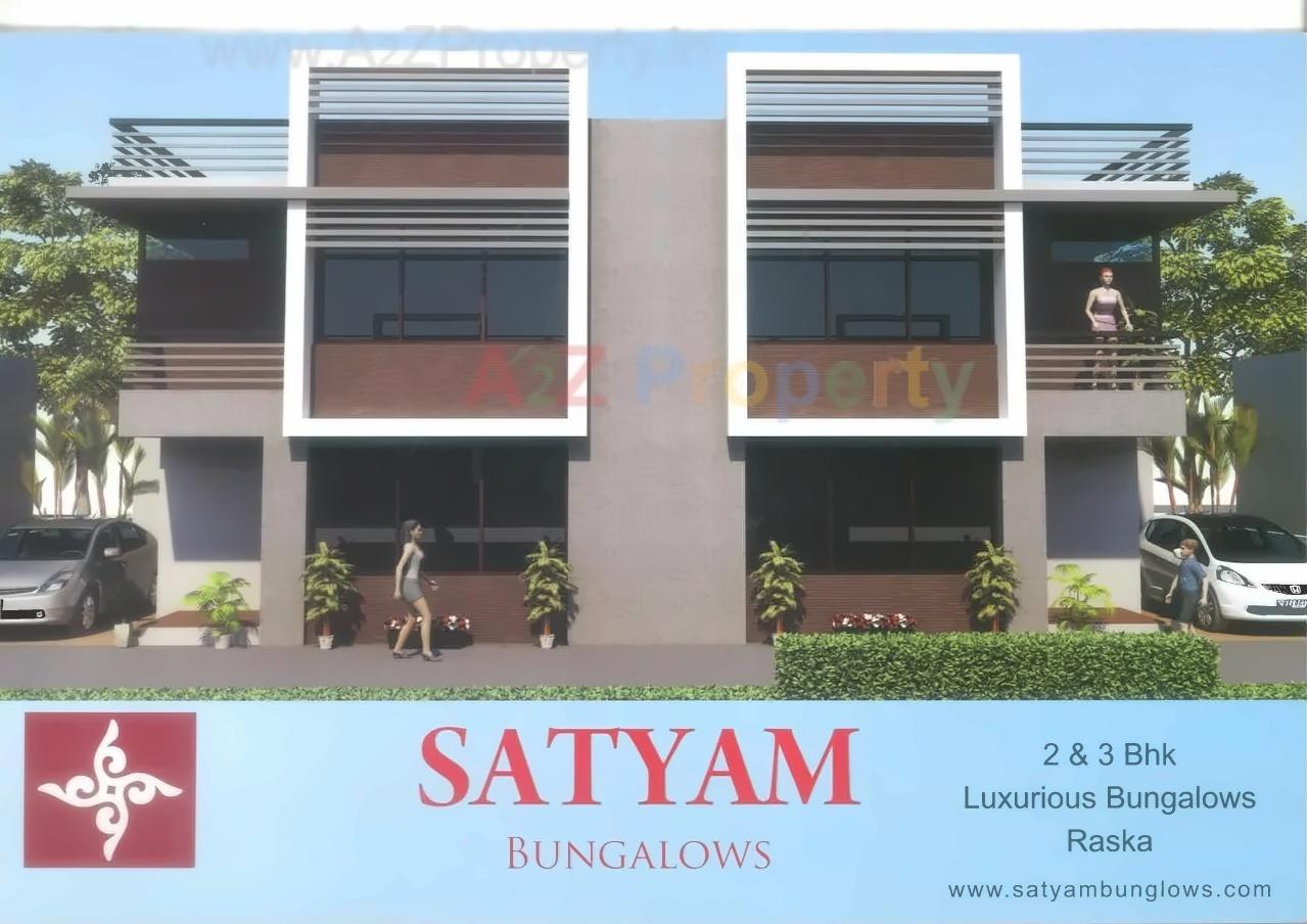 3D Elevation of real estate project Satyam Bunglows located at Mahemdavad, Kheda, Gujarat
