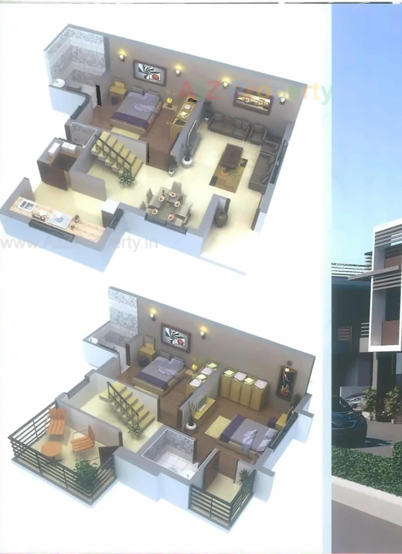 Layout of real estate project Satyam Bunglows located at Mahemdavad, Kheda, Gujarat