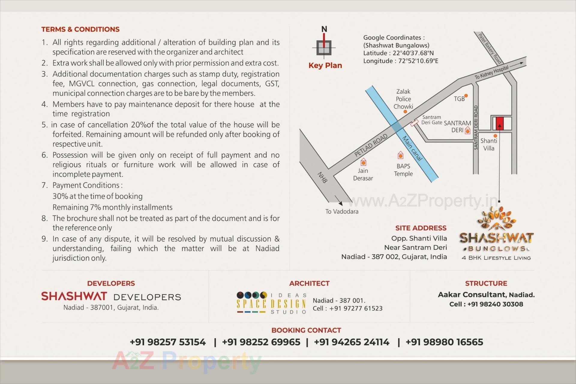  of real estate project Shashwat Bunglows located at Nadiad, Kheda, Gujarat