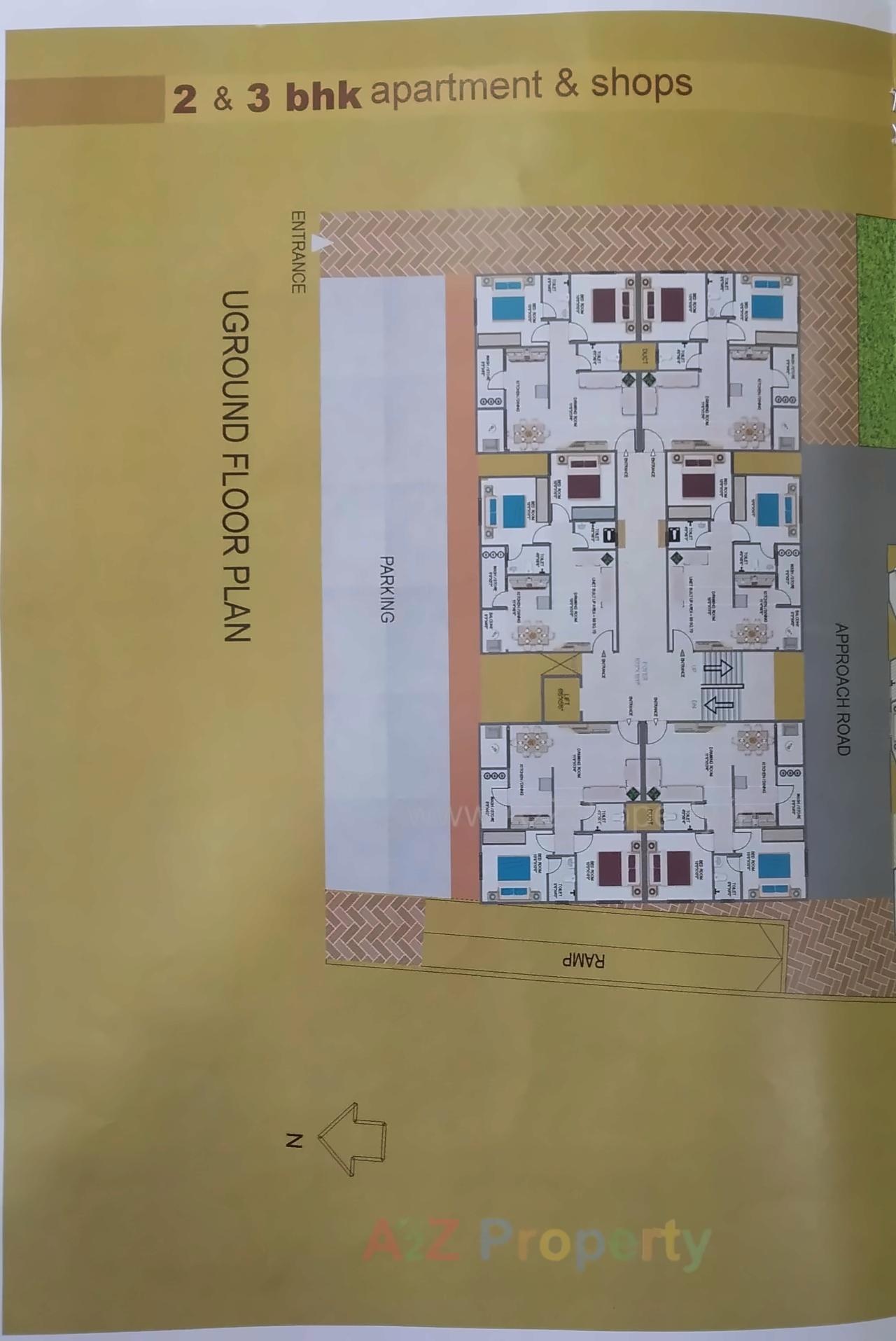 Layout of real estate project Shreeji Krishna Vatika located at Ta, Kheda, Gujarat