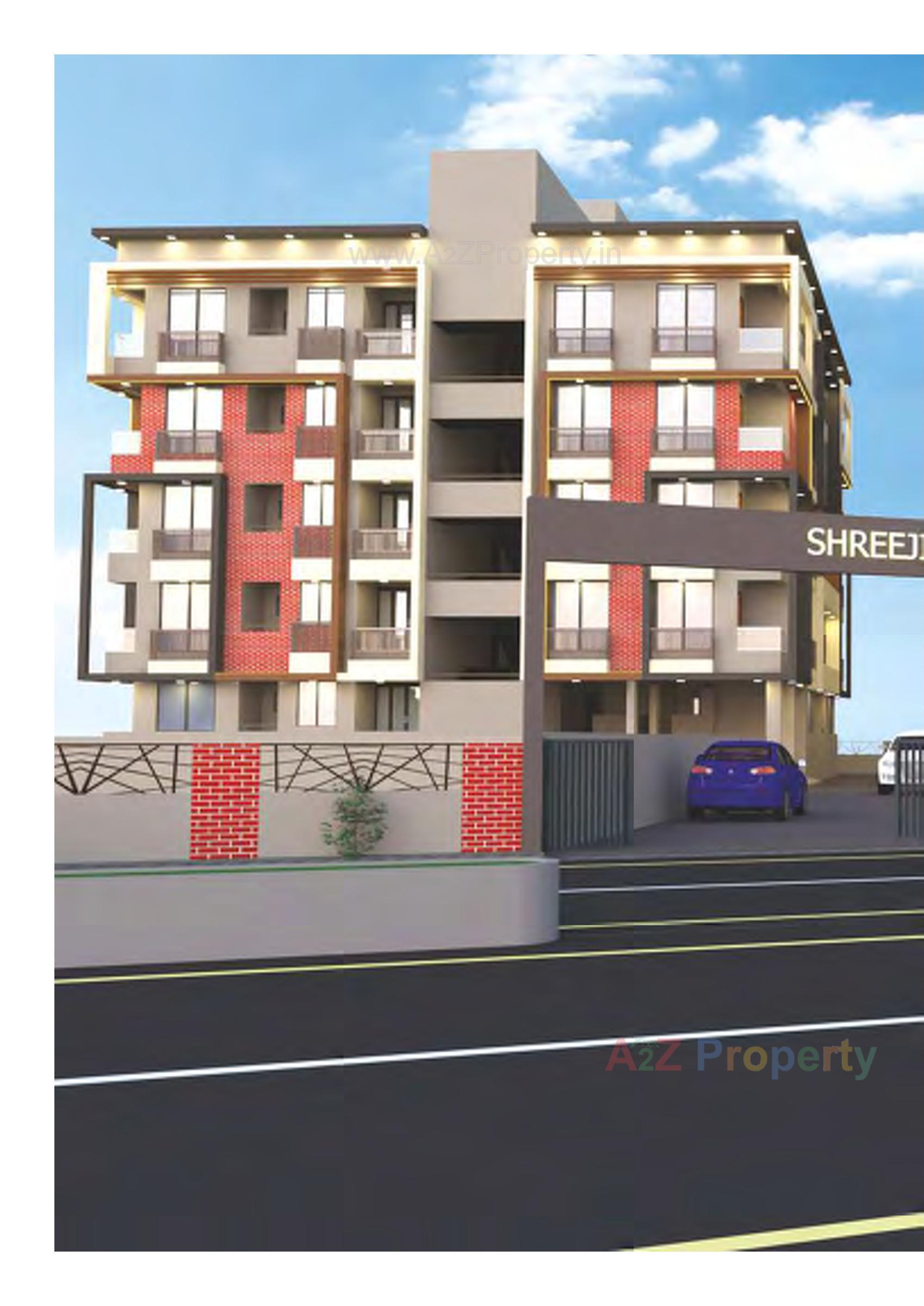 3D Elevation of real estate project Shreeji Krishna Vihar located at Mahemdabad, Kheda, Gujarat