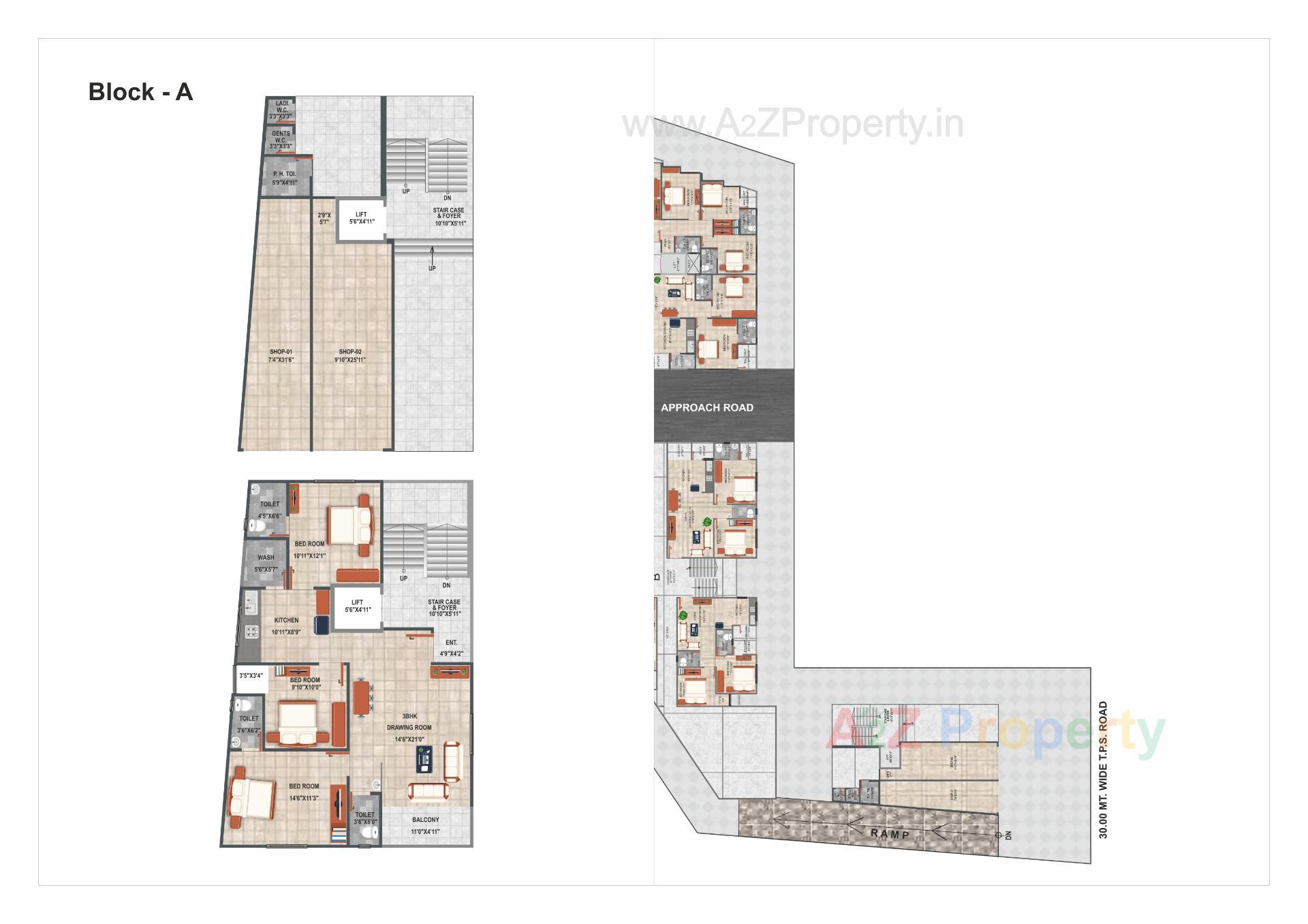 Layout of real estate project Shreeji Krishna Vihar located at Mahemdabad, Kheda, Gujarat