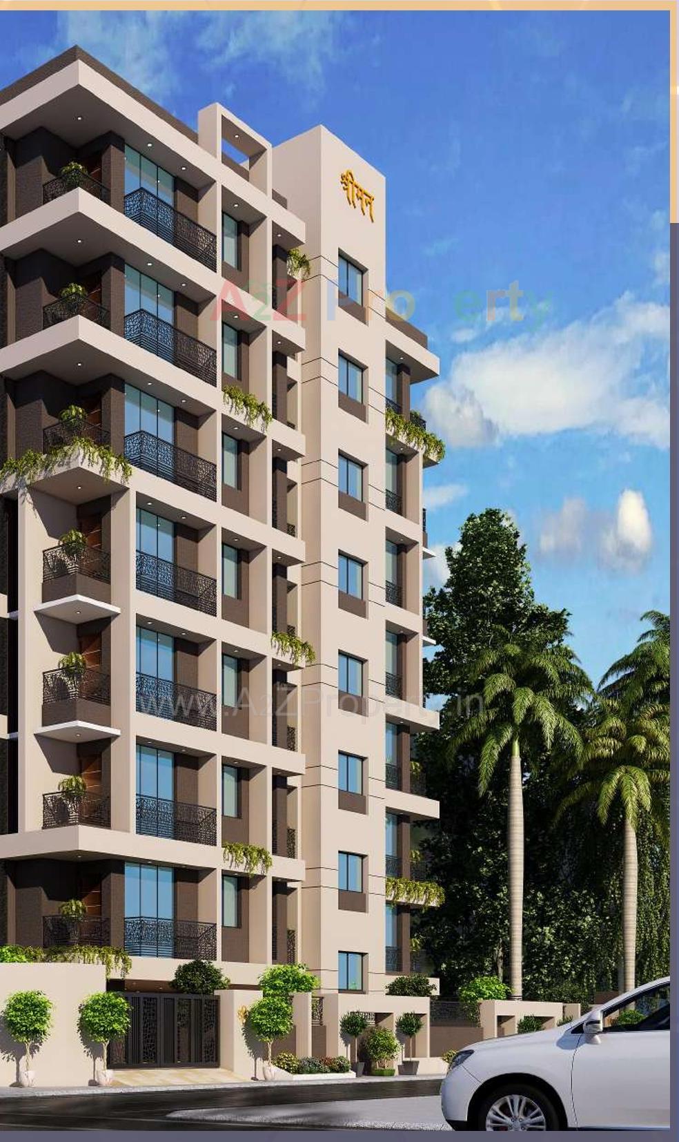 3D Elevation of real estate project Shrimun located at Nadiad, Kheda, Gujarat