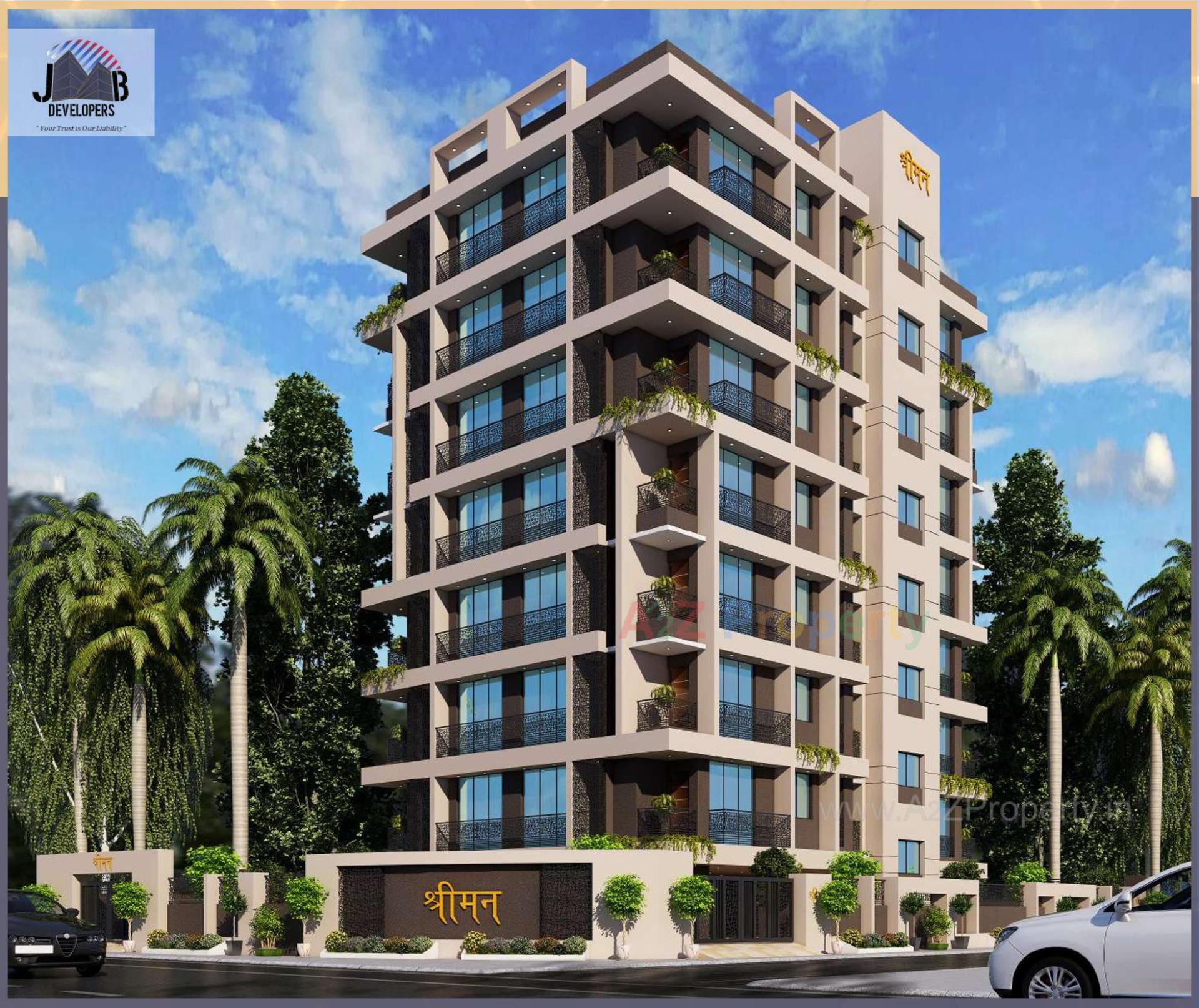 3D Elevation of real estate project Shrimun located at Nadiad, Kheda, Gujarat