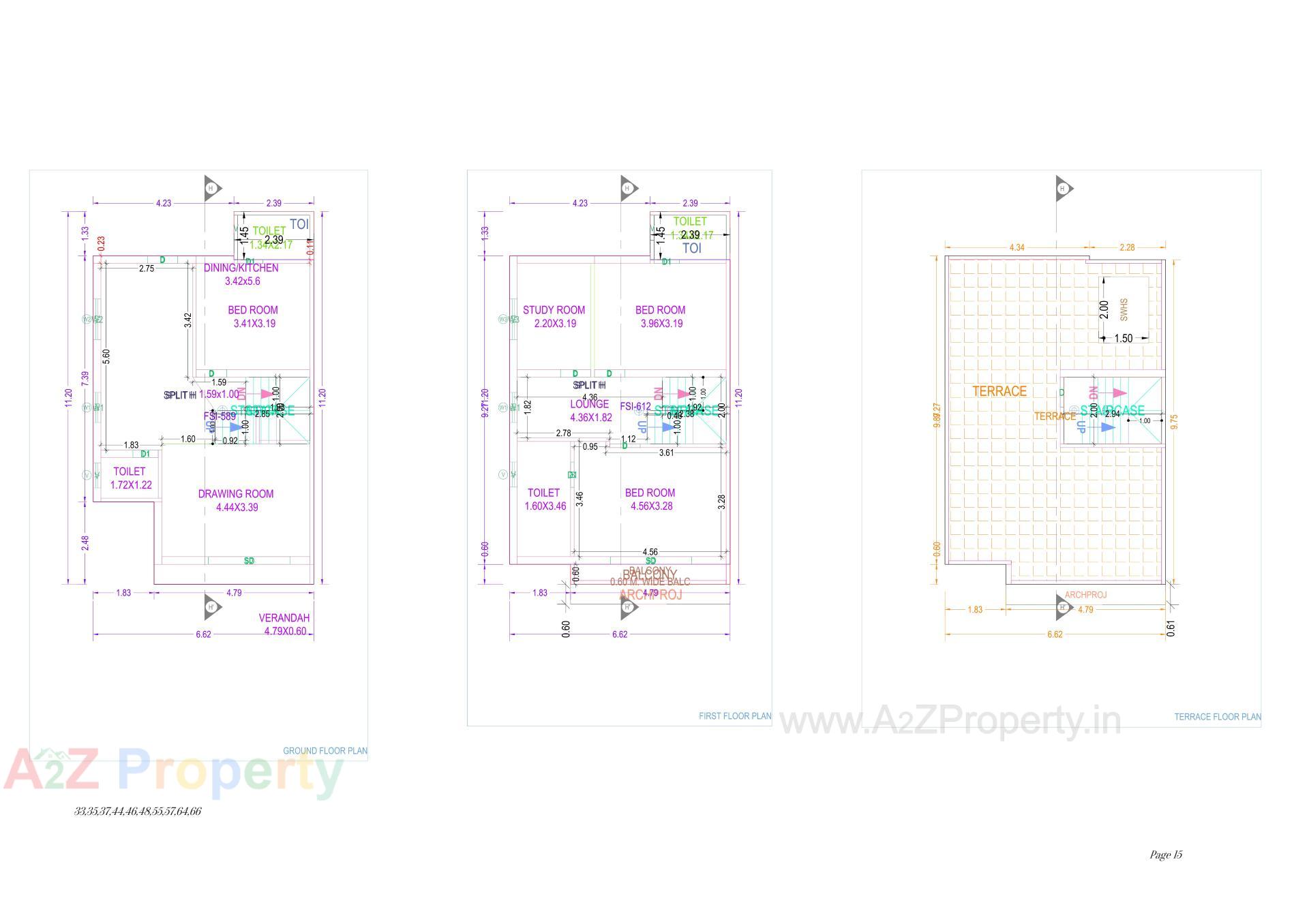 Layout of real estate project Shubh Residency located at Nadiad, Kheda, Gujarat