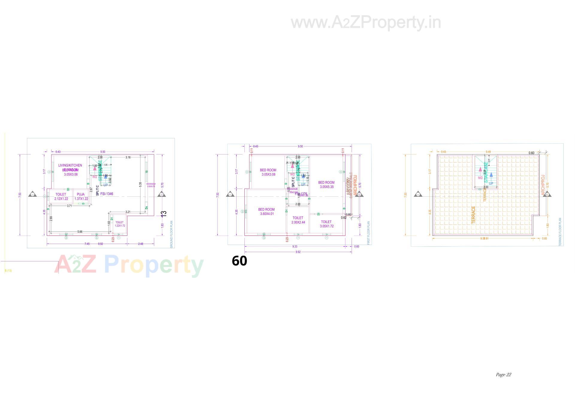 Layout of real estate project Shubh Residency located at Nadiad, Kheda, Gujarat