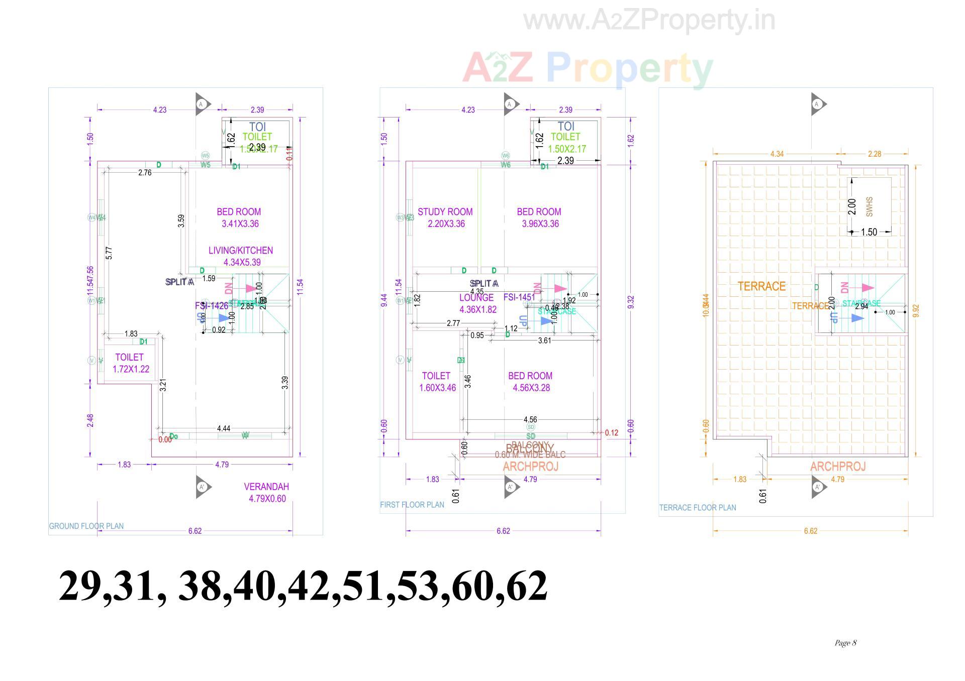 Layout of real estate project Shubh Residency located at Nadiad, Kheda, Gujarat