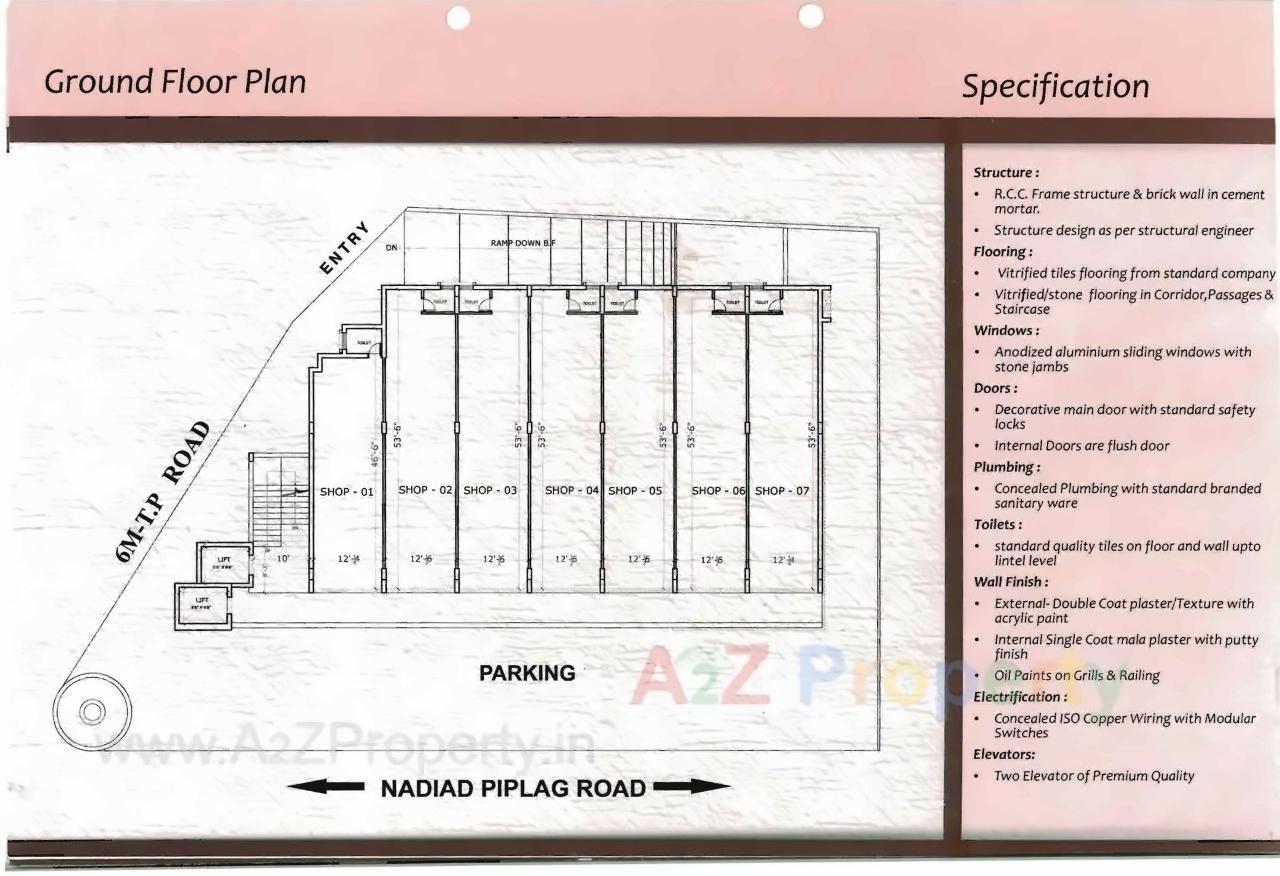 Layout of real estate project Solitaire located at Dist-nadiad, Kheda, Gujarat