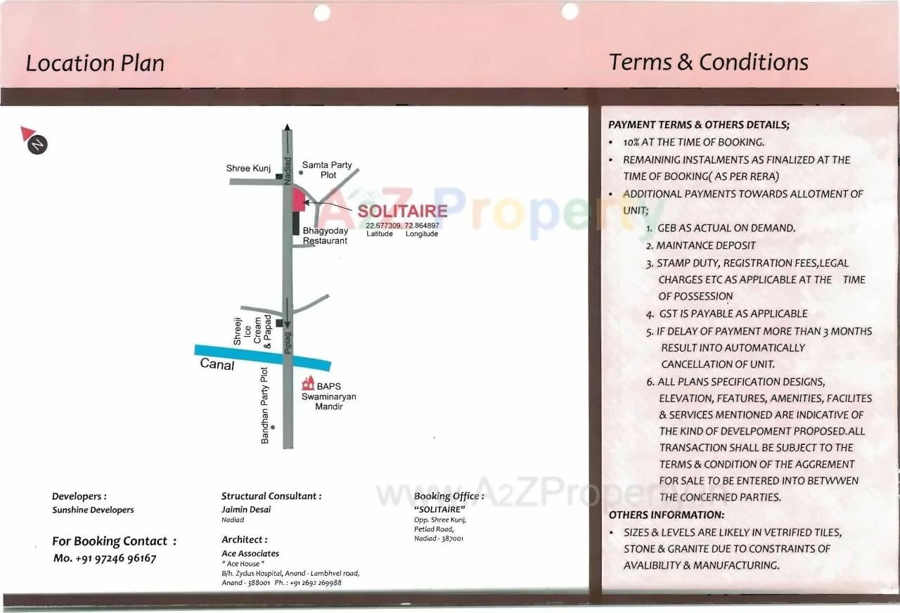  of real estate project Solitaire located at Dist-nadiad, Kheda, Gujarat