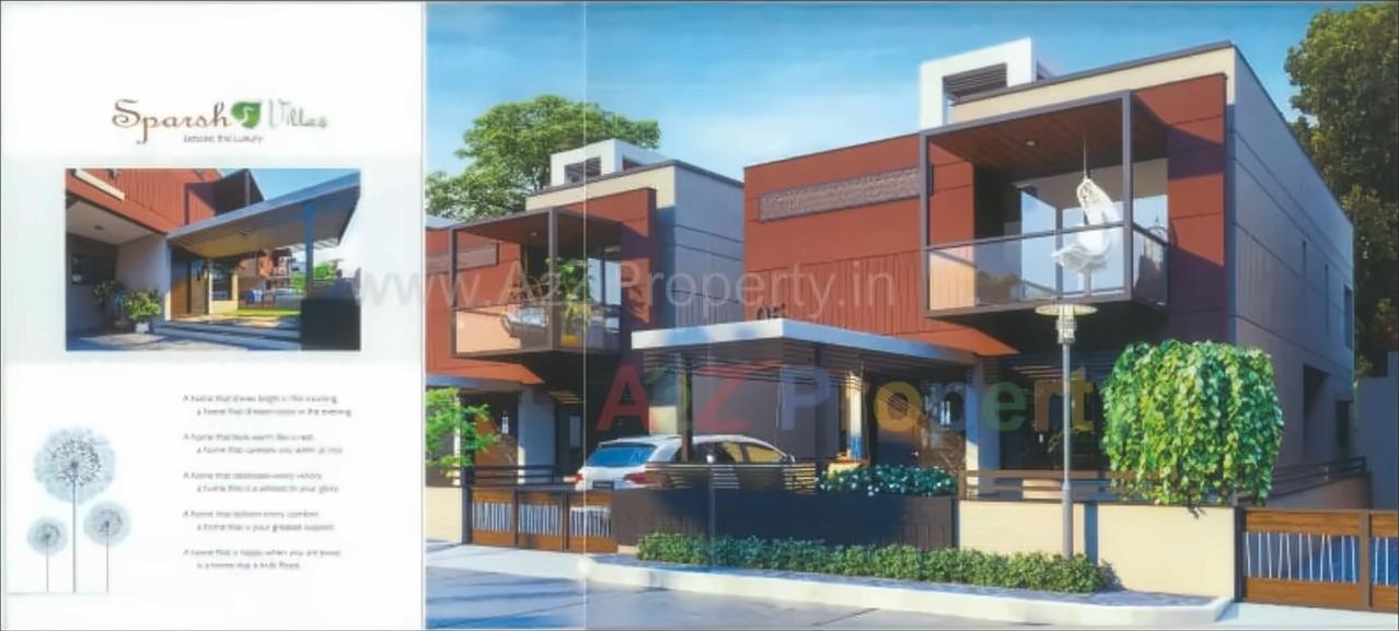 3D Elevation of real estate project Sparsh Villas located at Nadiad, Kheda, Gujarat