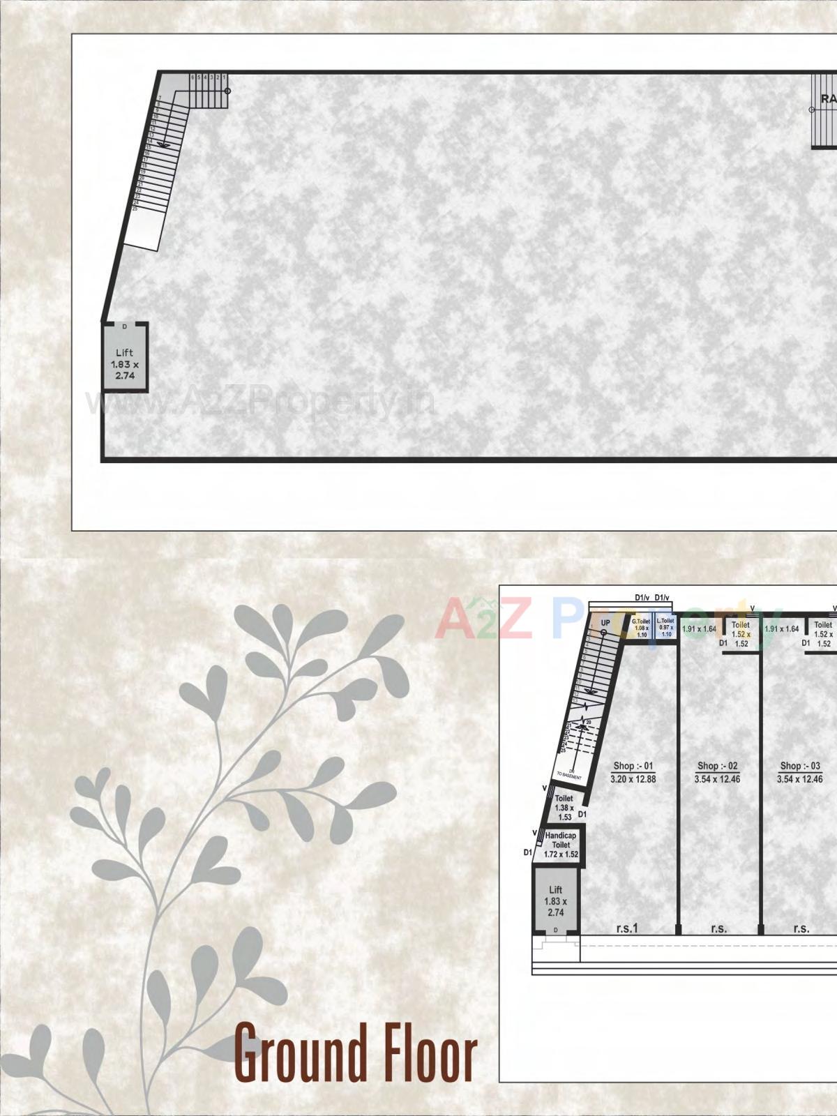 Layout of real estate project The Capital located at Nadiad, Kheda, Gujarat