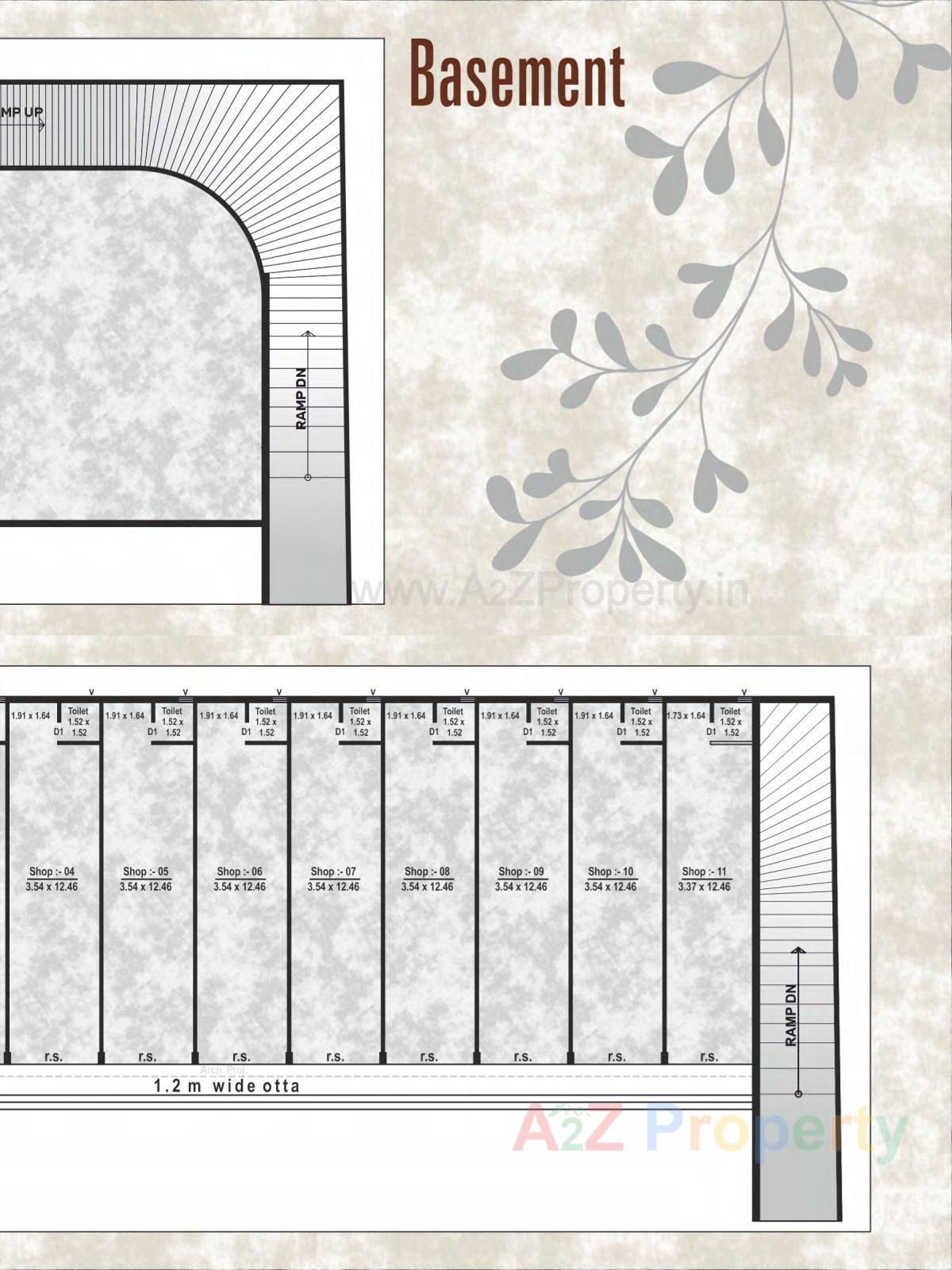 Layout of real estate project The Capital located at Nadiad, Kheda, Gujarat