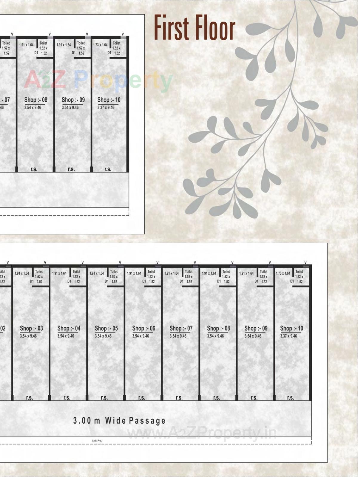 Layout of real estate project The Capital located at Nadiad, Kheda, Gujarat