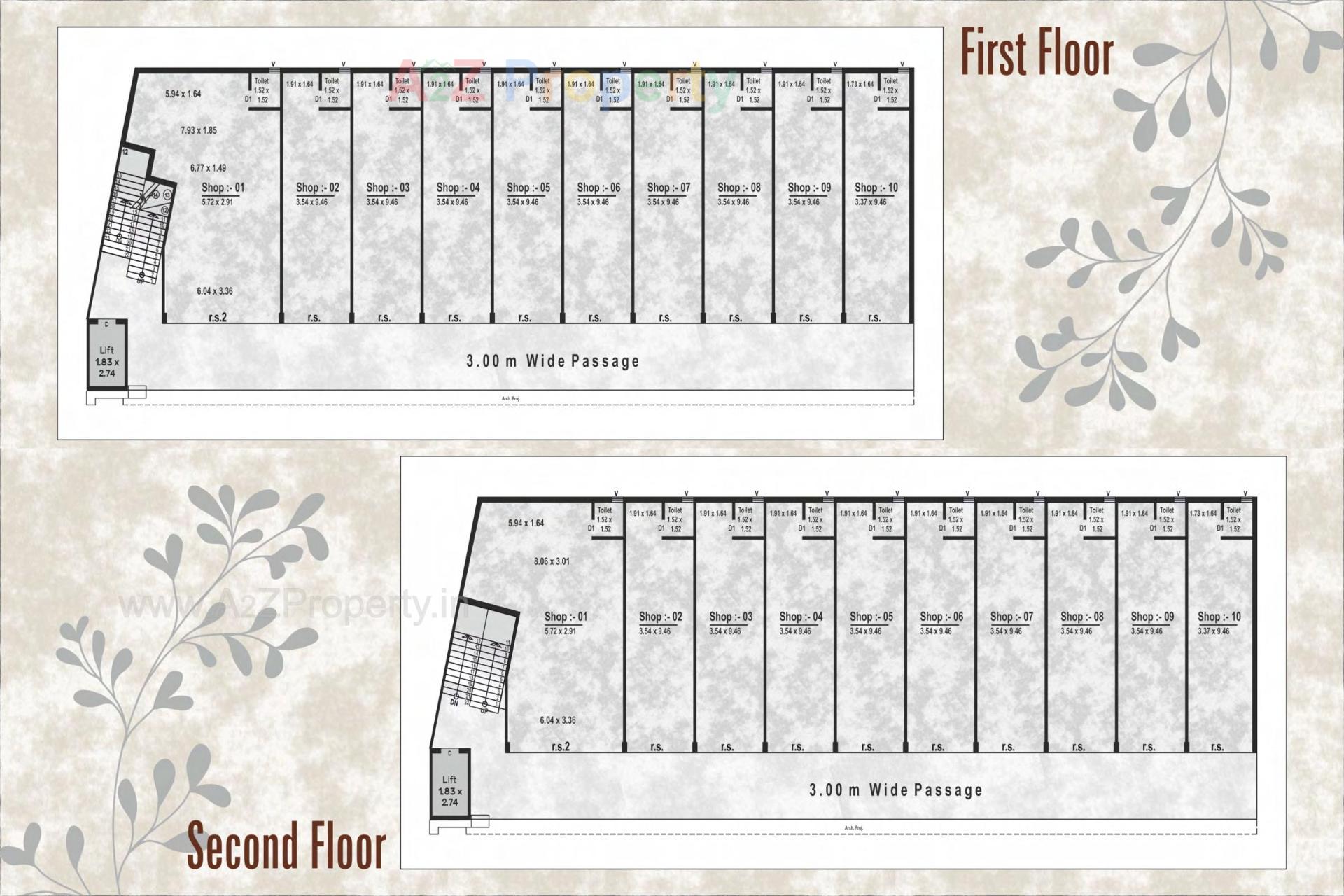 Layout of real estate project The Capital located at Nadiad, Kheda, Gujarat