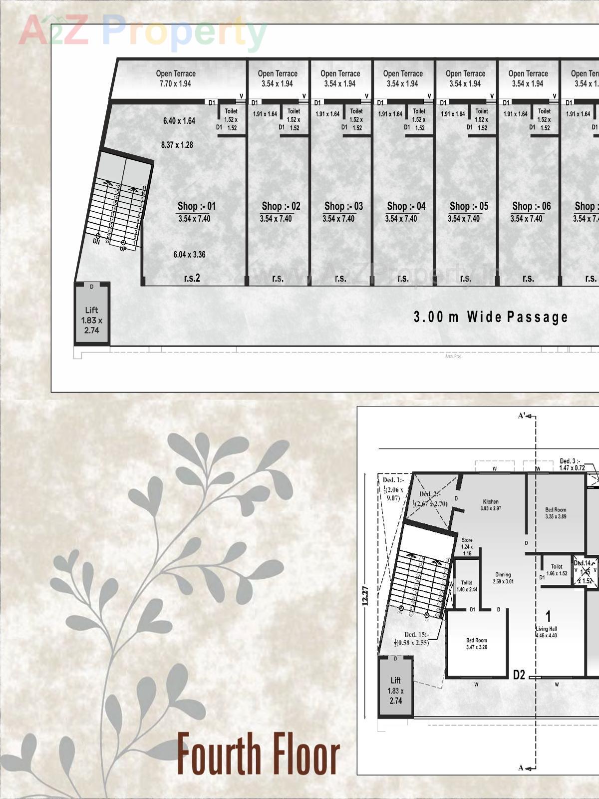 Layout of real estate project The Capital located at Nadiad, Kheda, Gujarat