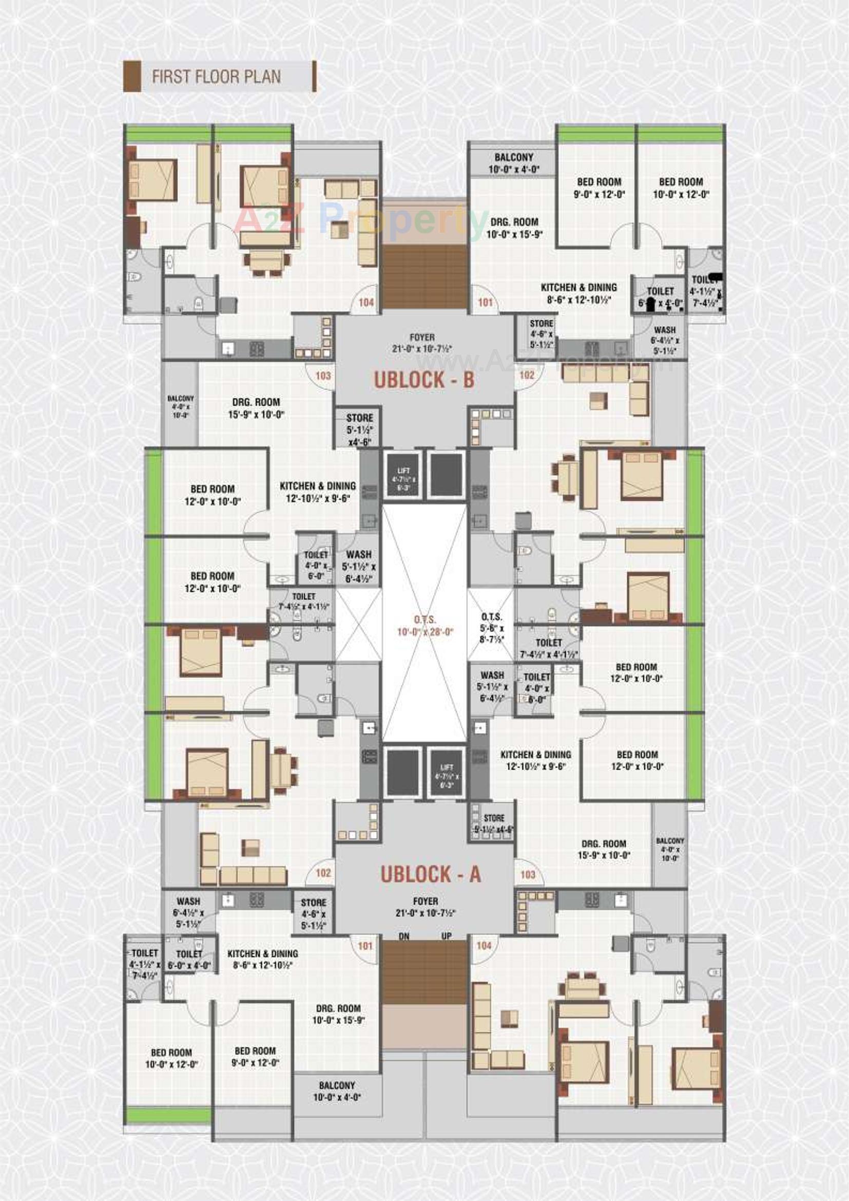 Layout of real estate project Veer Vishwa Residency located at Khatraj, Kheda, Gujarat