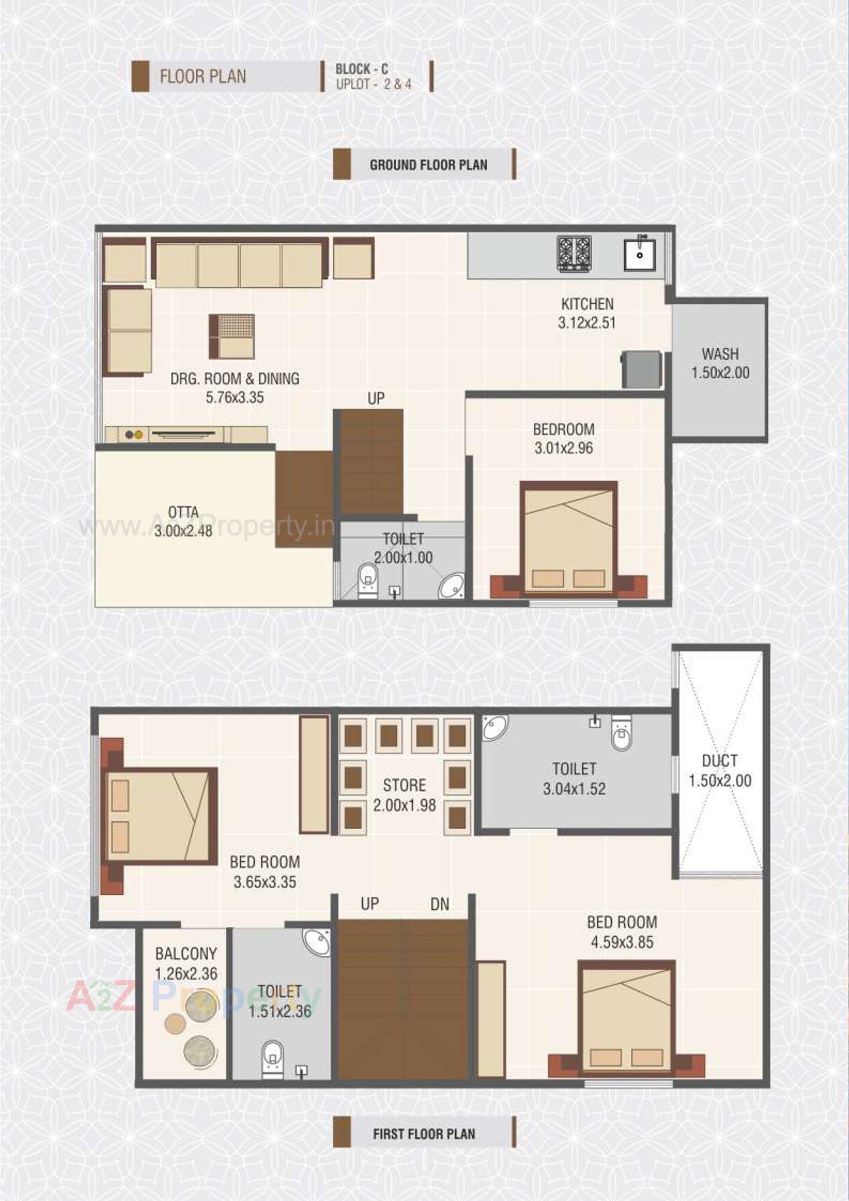 Layout of real estate project Veer Vishwa Residency located at Khatraj, Kheda, Gujarat