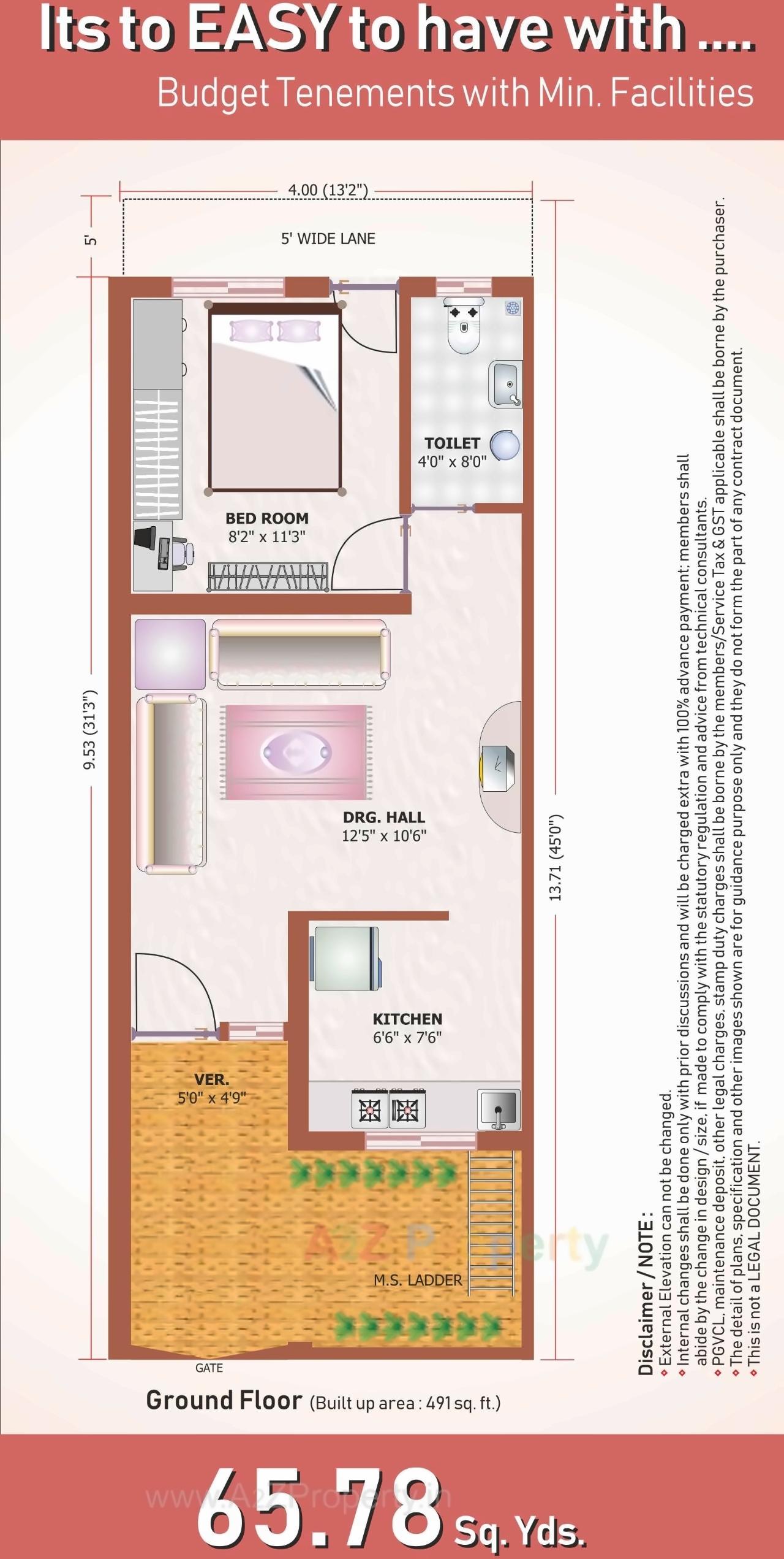 Layout of real estate project Ambaji Nagar 10 located at Varsamedi, Kutch, Gujarat