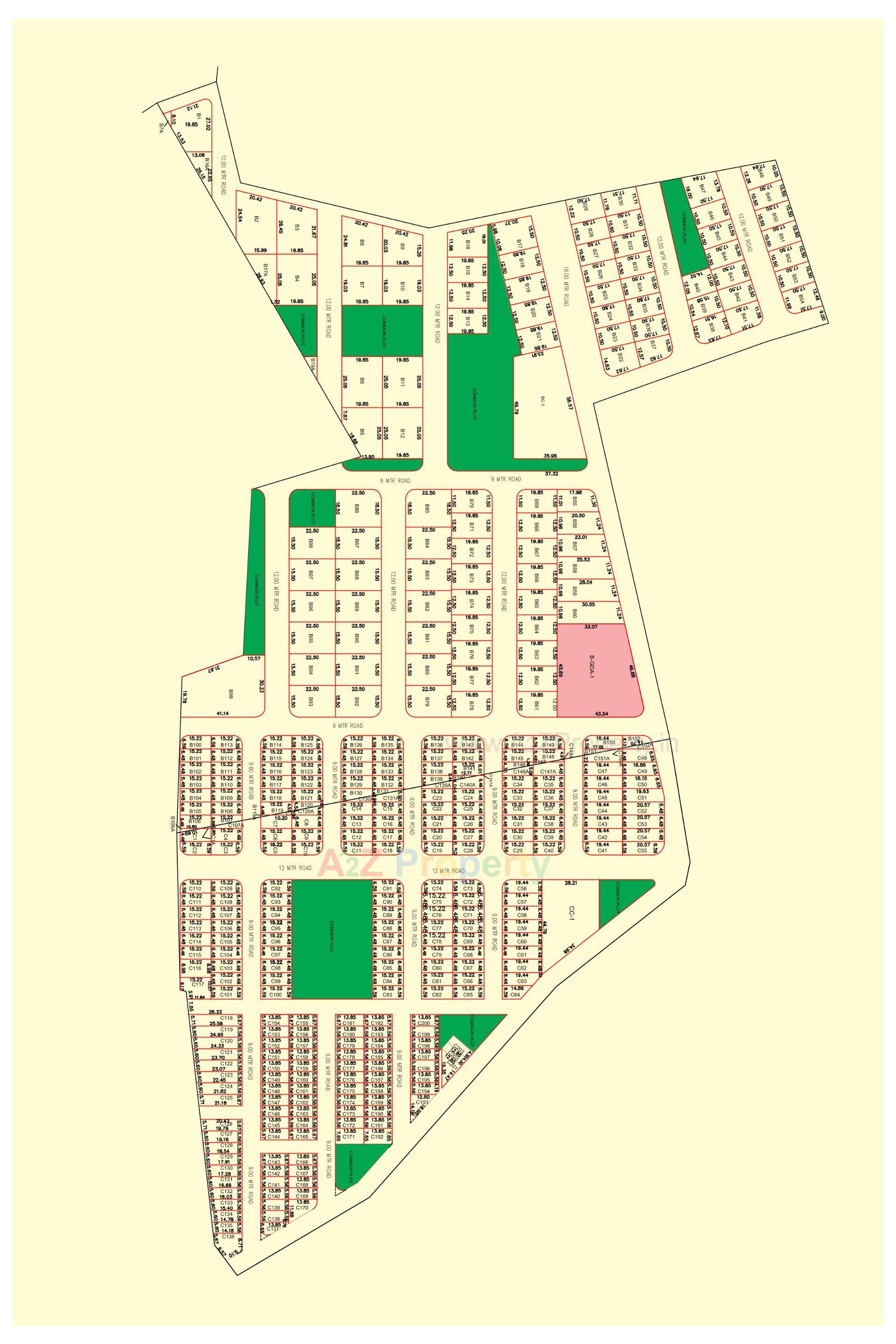 Layout of real estate project Aravali located at Shinay, Kutch, Gujarat