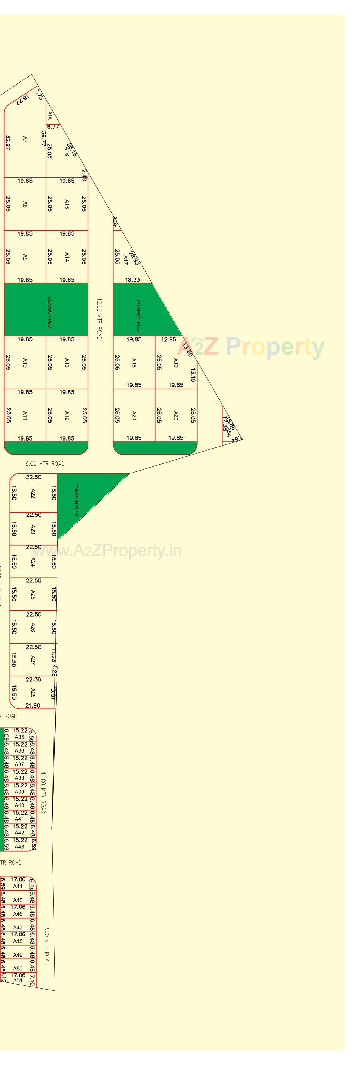 Layout of real estate project Aravali located at Shinai, Kutch, Gujarat