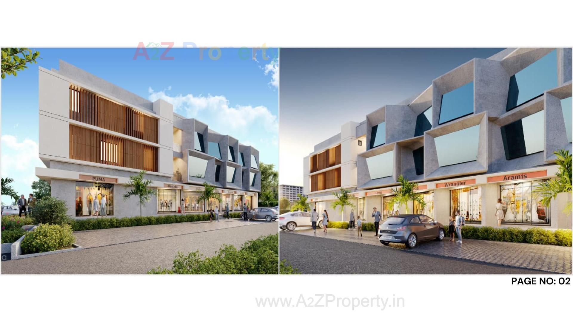 3D Elevation of real estate project Capital One Business Center located at Gandhidham, Kutch, Gujarat