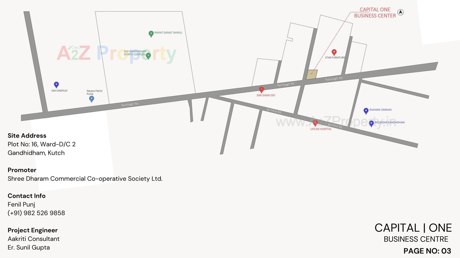  of real estate project Capital One Business Center located at Gandhidham, Kutch, Gujarat