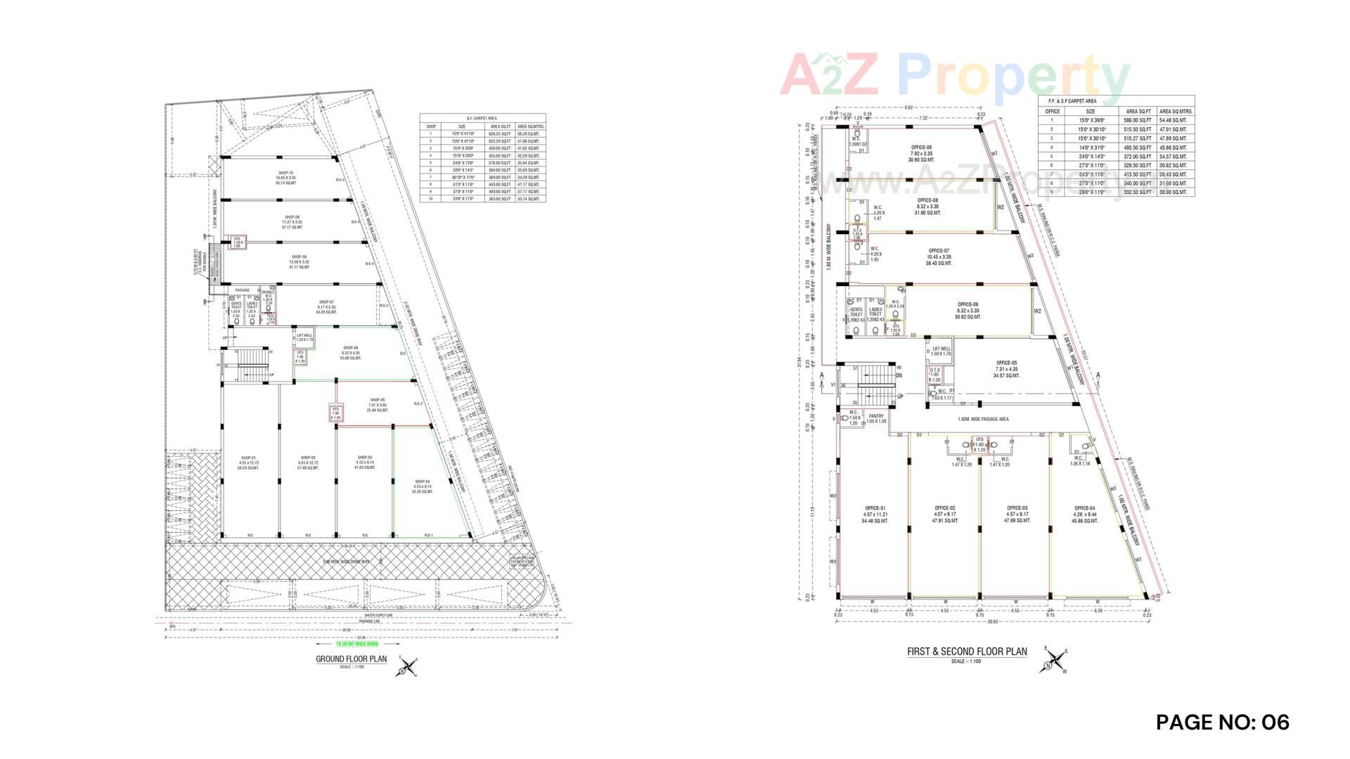 Layout of real estate project Capital One Business Center located at Gandhidham, Kutch, Gujarat