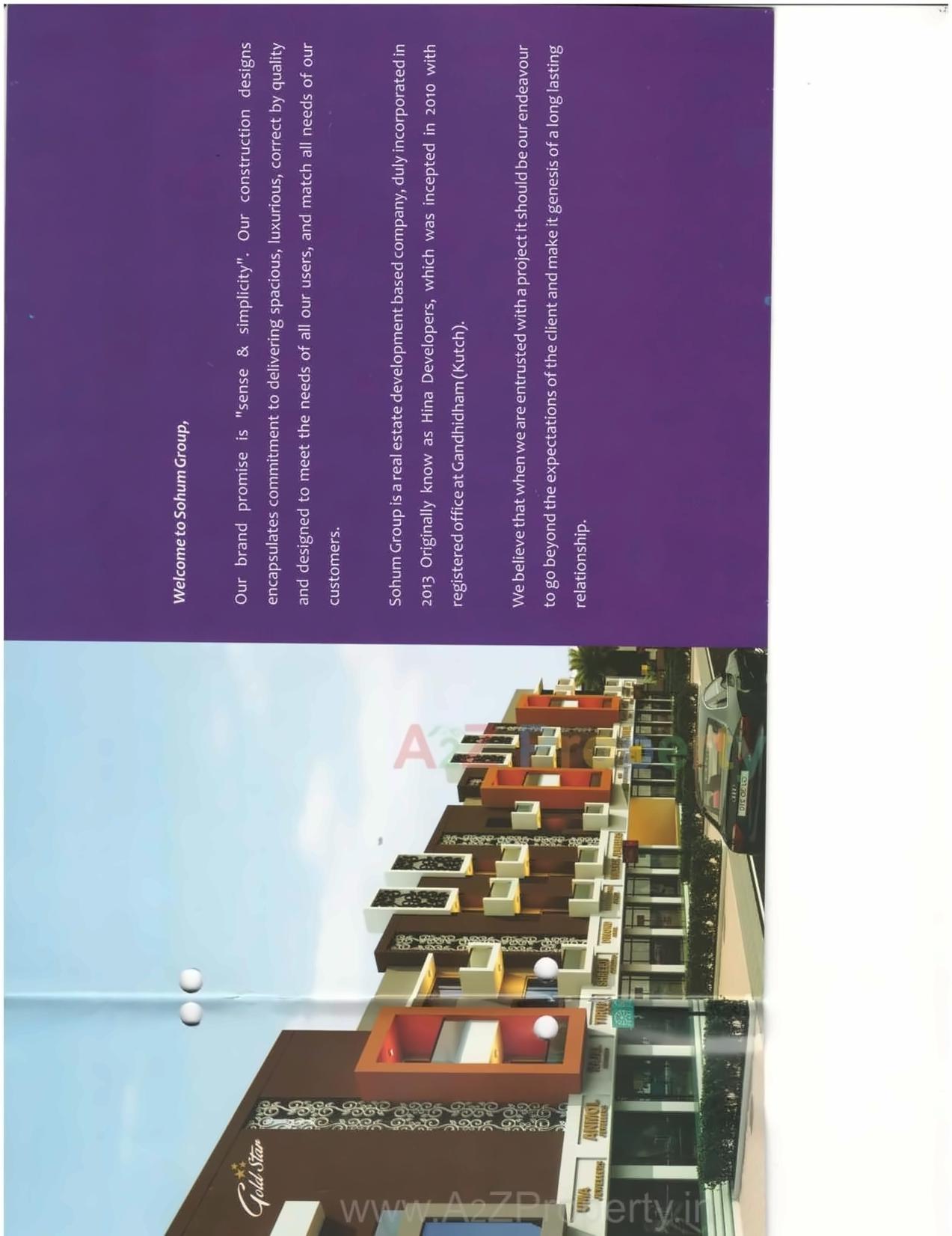 3D Elevation of real estate project Gold Star located at Megpar-kumbhardi, Kutch, Gujarat