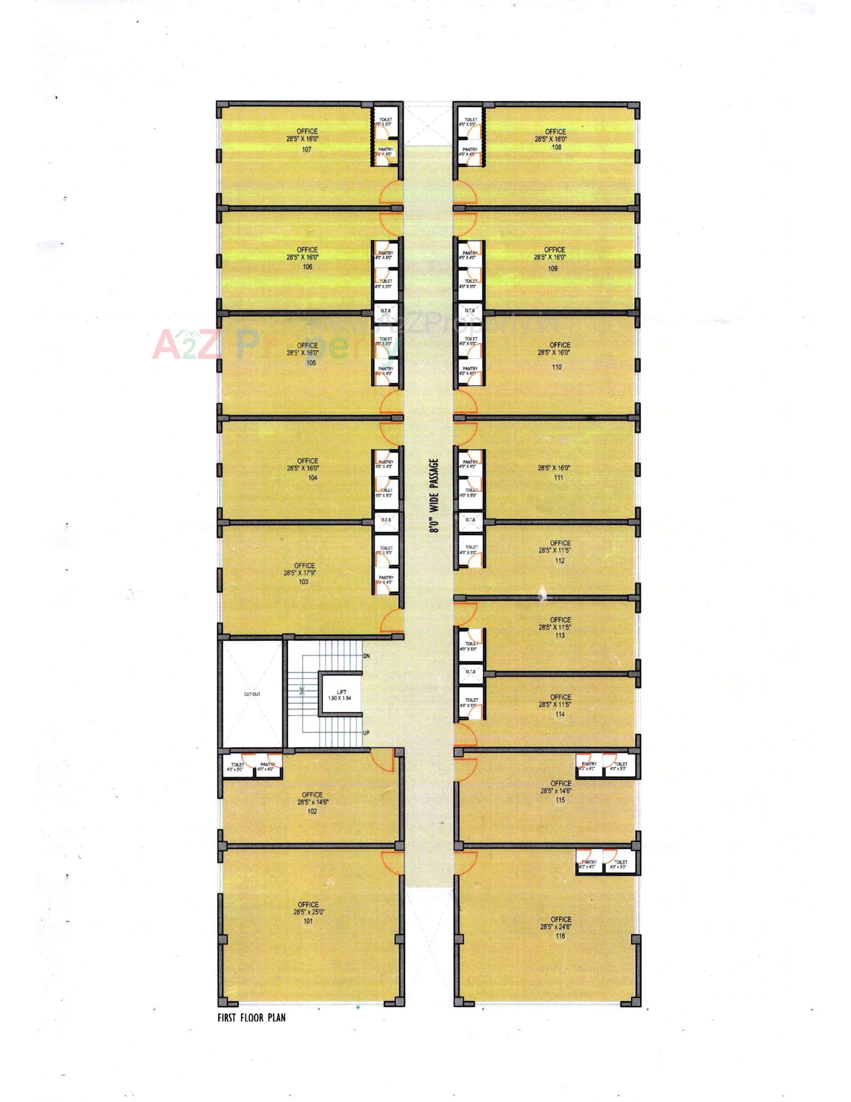 Layout of real estate project Golden Heights located at Kutch, Kutch, Gujarat