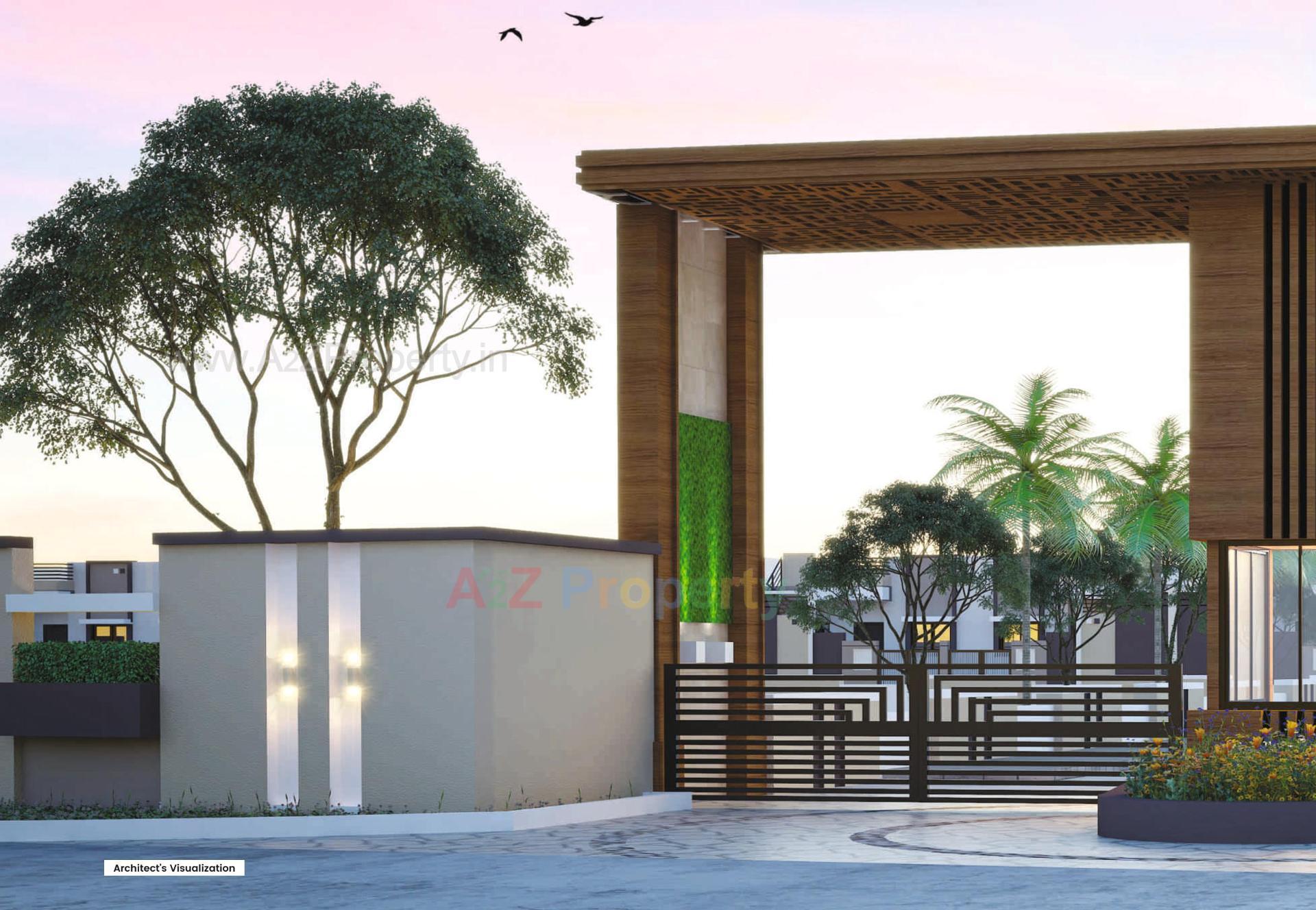 3D Elevation of real estate project Govardhan Hills located at Anjar, Kutch, Gujarat