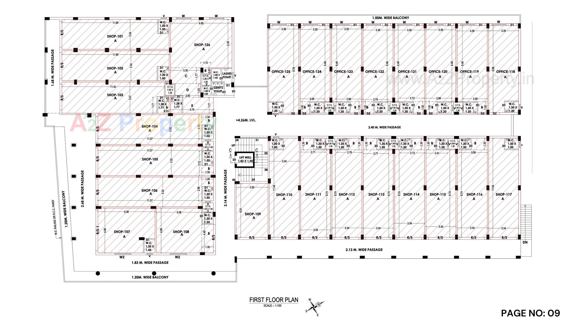 Layout of real estate project Gurukul City Centre located at Gandhidham, Kutch, Gujarat
