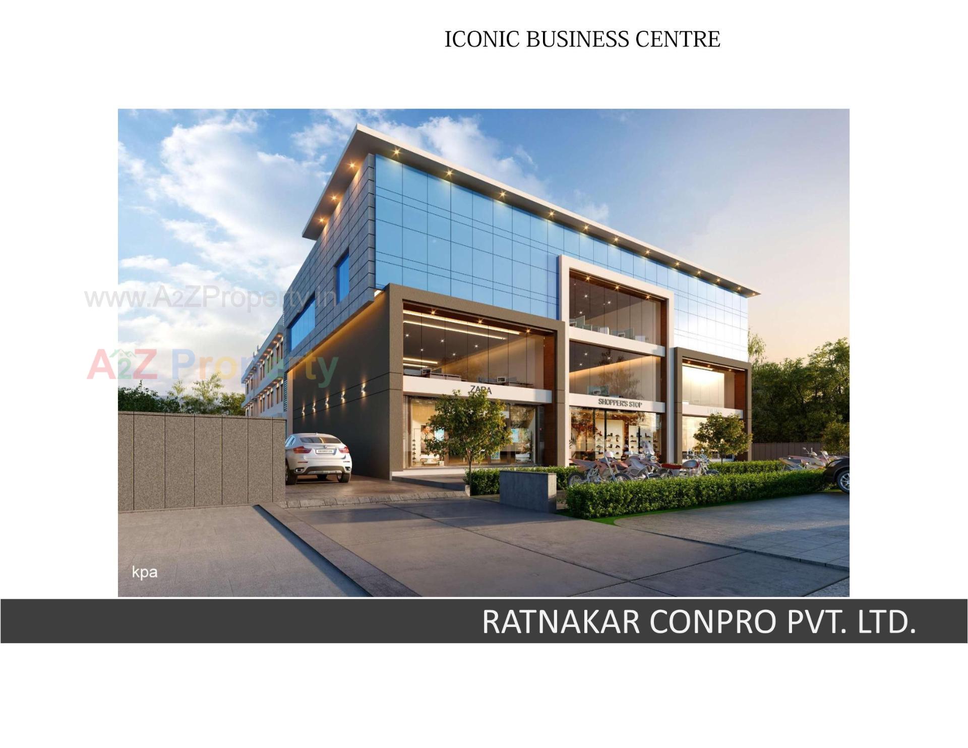 3D Elevation of real estate project Iconic Business Centre located at Gandhidham, Kutch, Gujarat