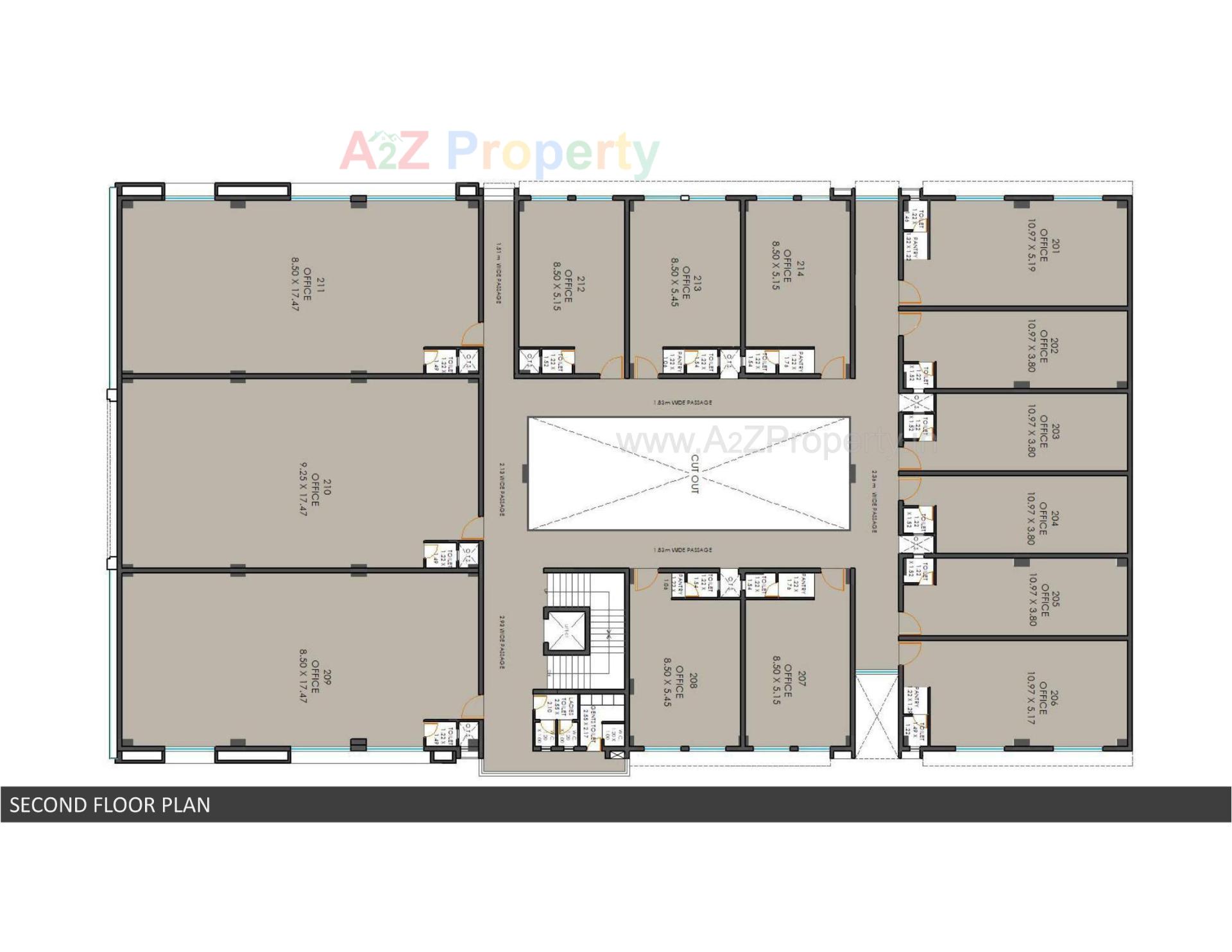 Layout of real estate project Iconic Business Centre located at Gandhidham, Kutch, Gujarat