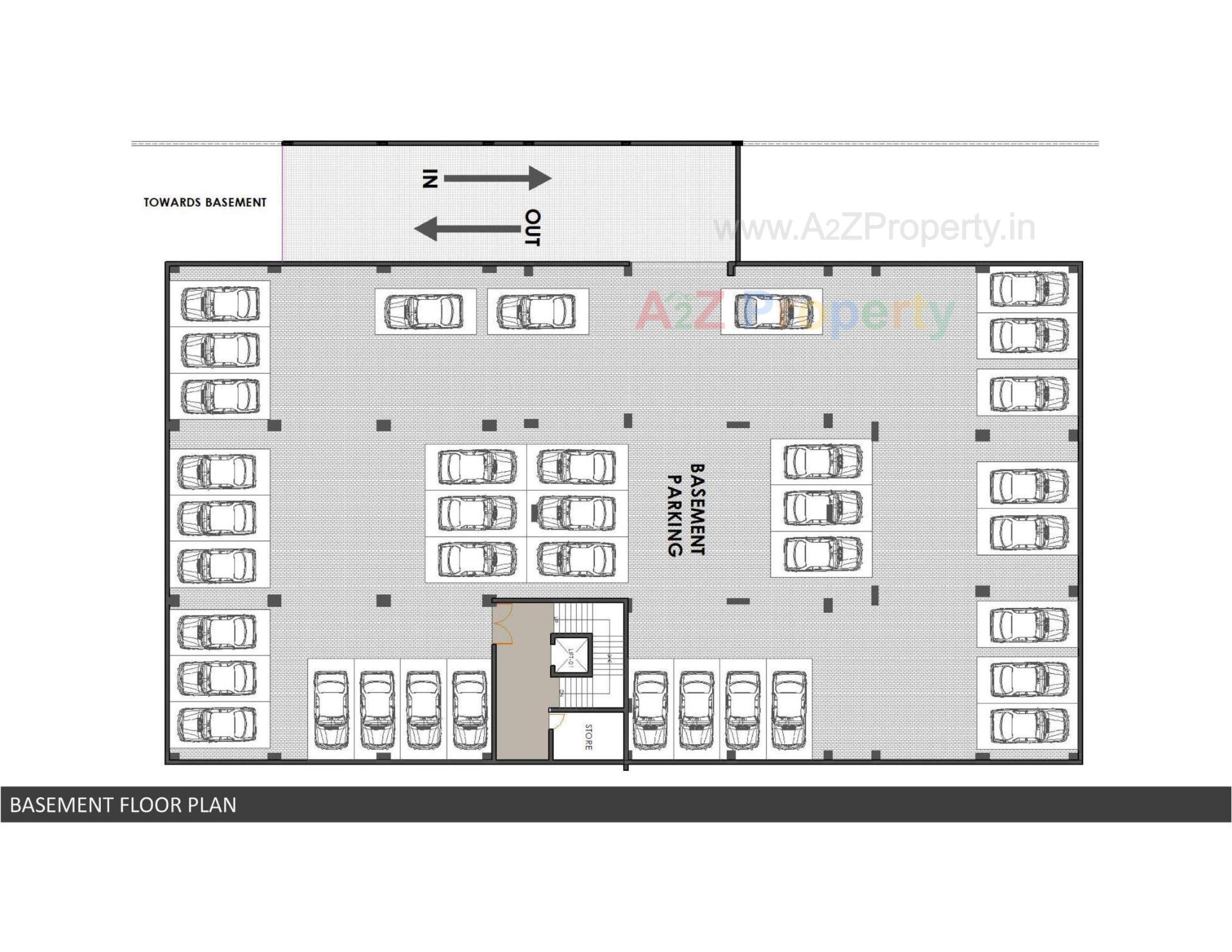 Layout of real estate project Iconic Business Centre located at Gandhidham, Kutch, Gujarat