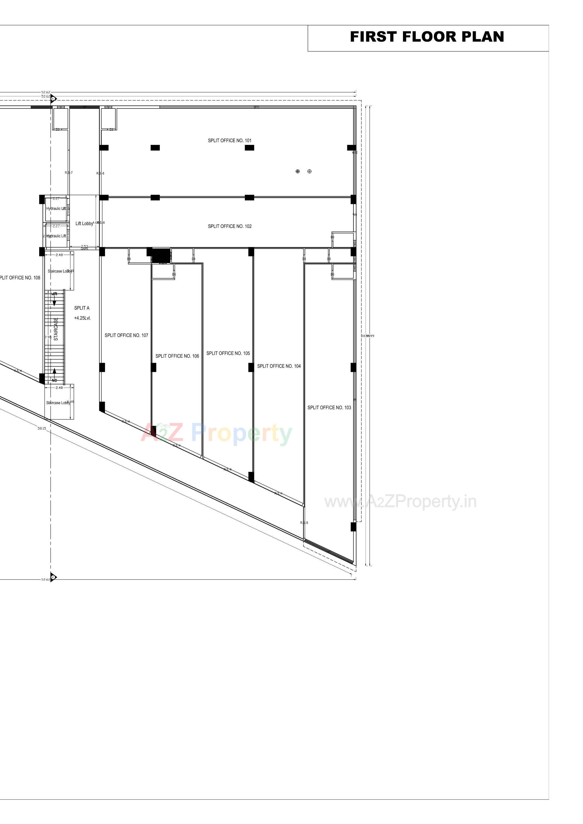 Layout of real estate project Jv Business Park located at Madhapar, Kutch, Gujarat