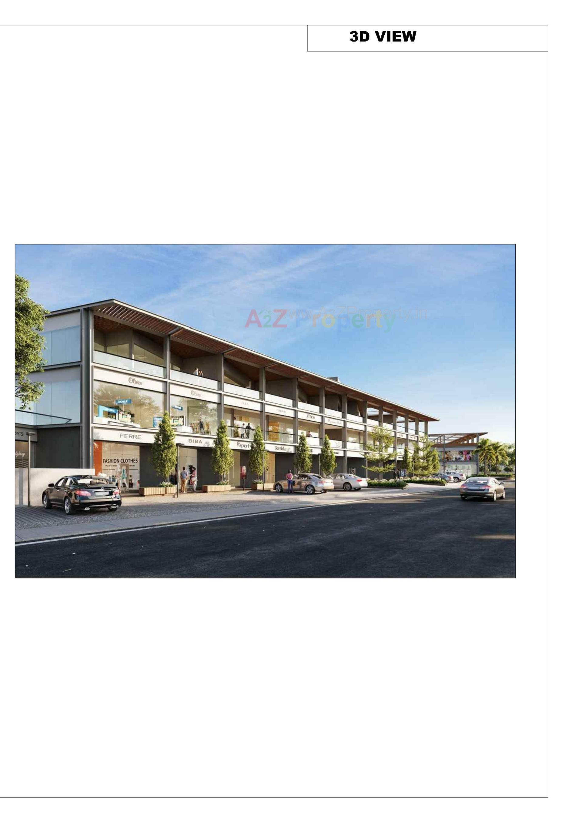 3D Elevation of real estate project Jv Business Park located at Madhapar, Kutch, Gujarat