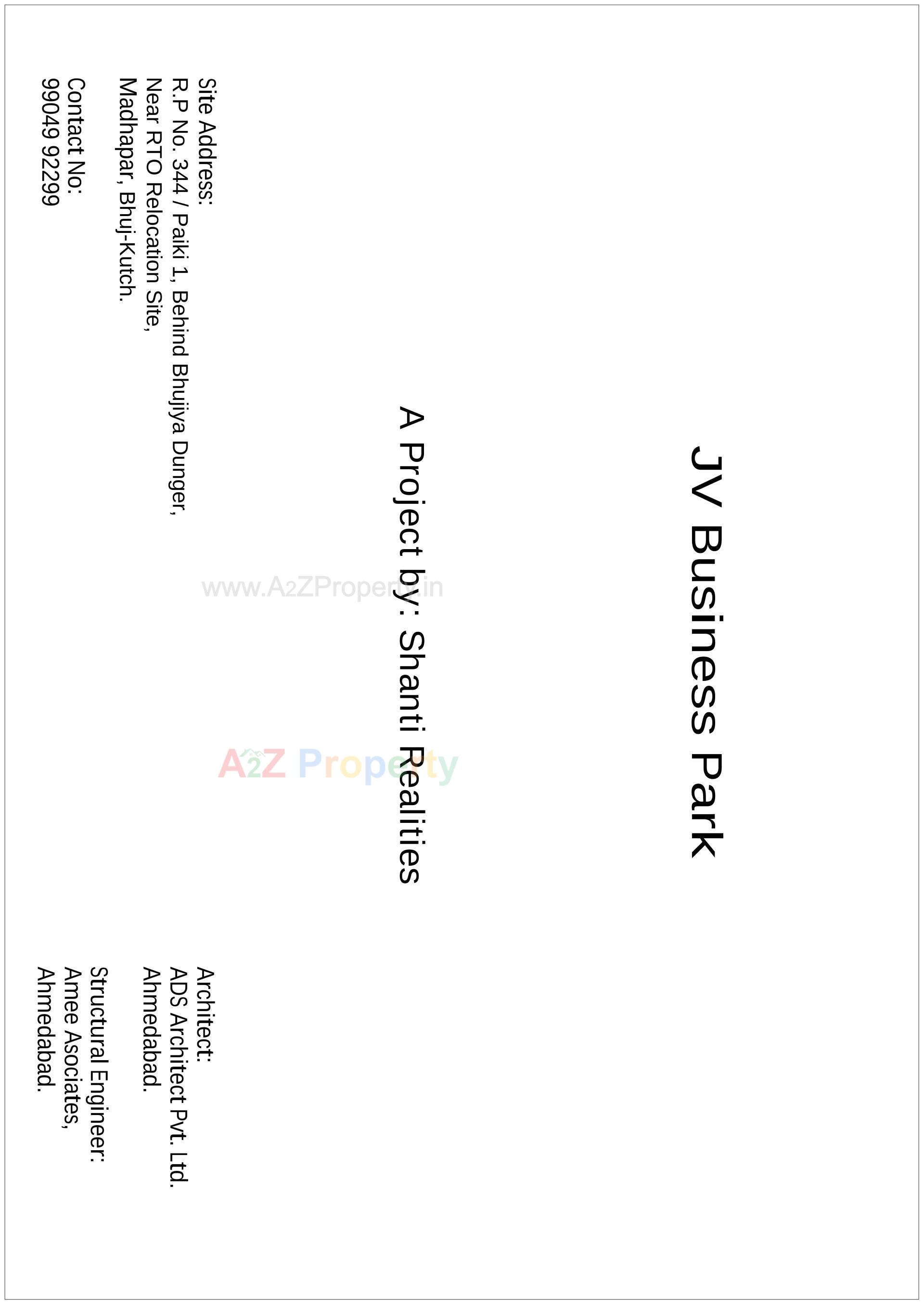  of real estate project Jv Business Park located at Madhapar, Kutch, Gujarat