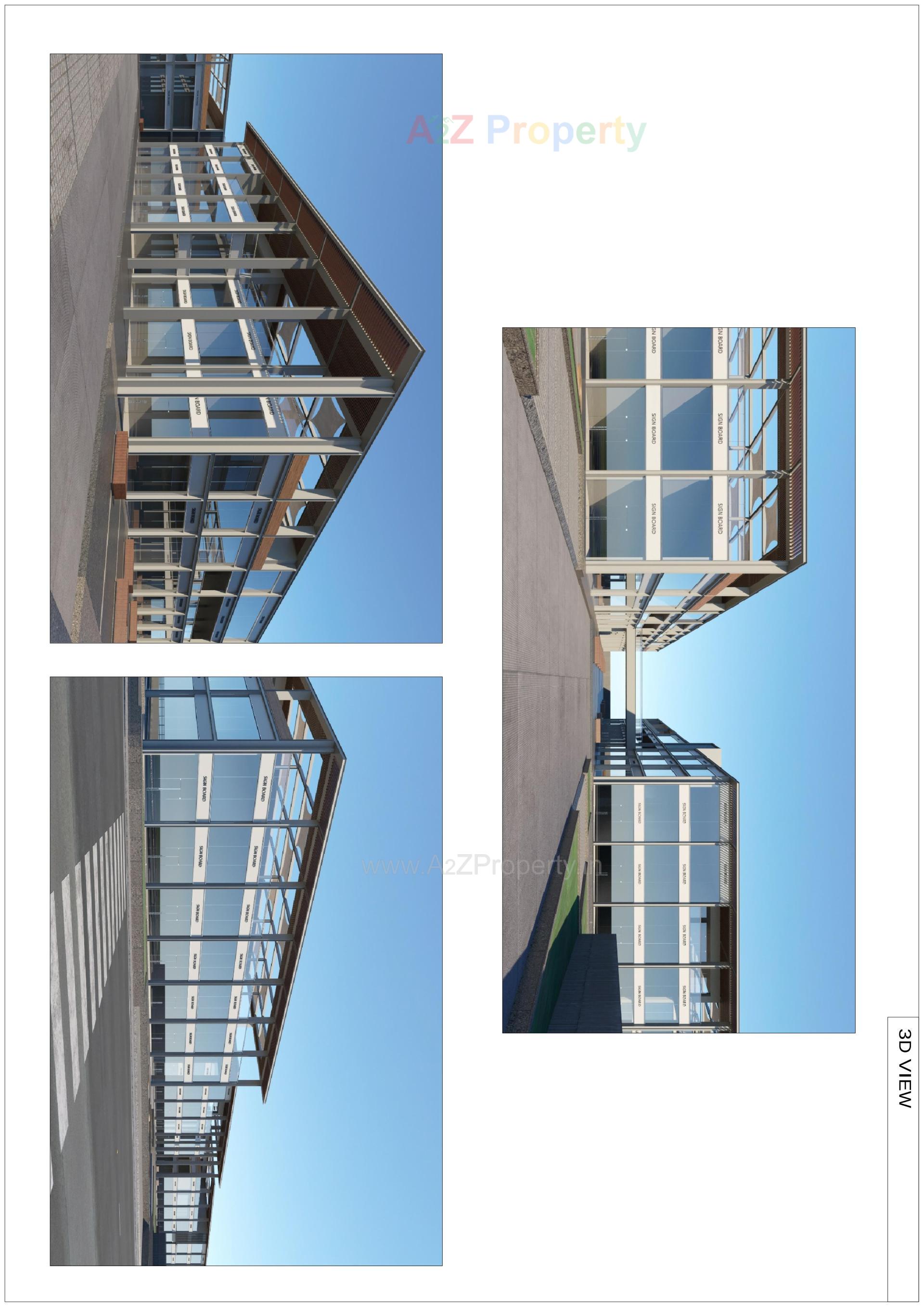 3D Elevation of real estate project Jv Business Park located at Madhapar, Kutch, Gujarat