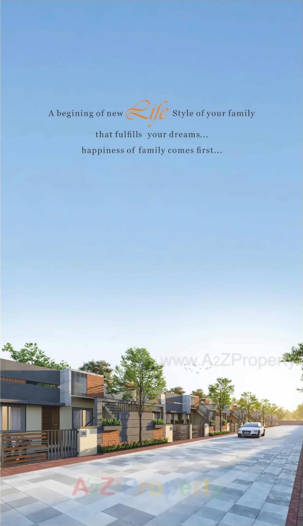 3D Elevation of real estate project Rajvi Baag located at Galpadar, Kutch, Gujarat