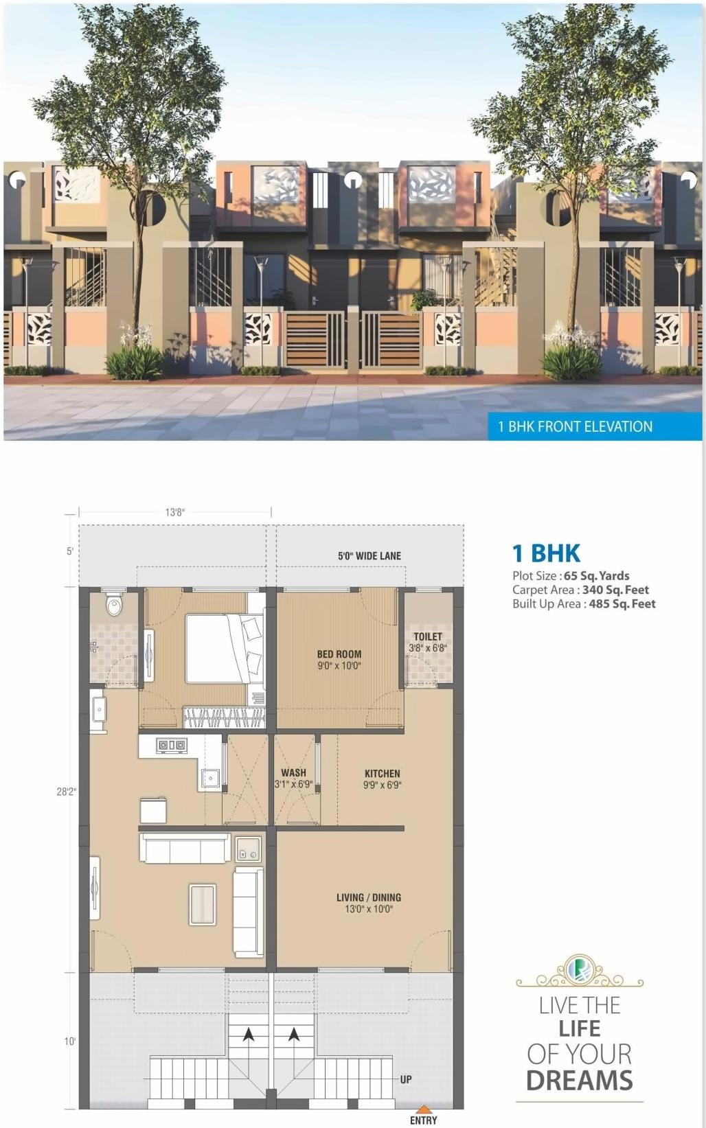 Layout of real estate project Rajvi Park located at Kidana, Kutch, Gujarat